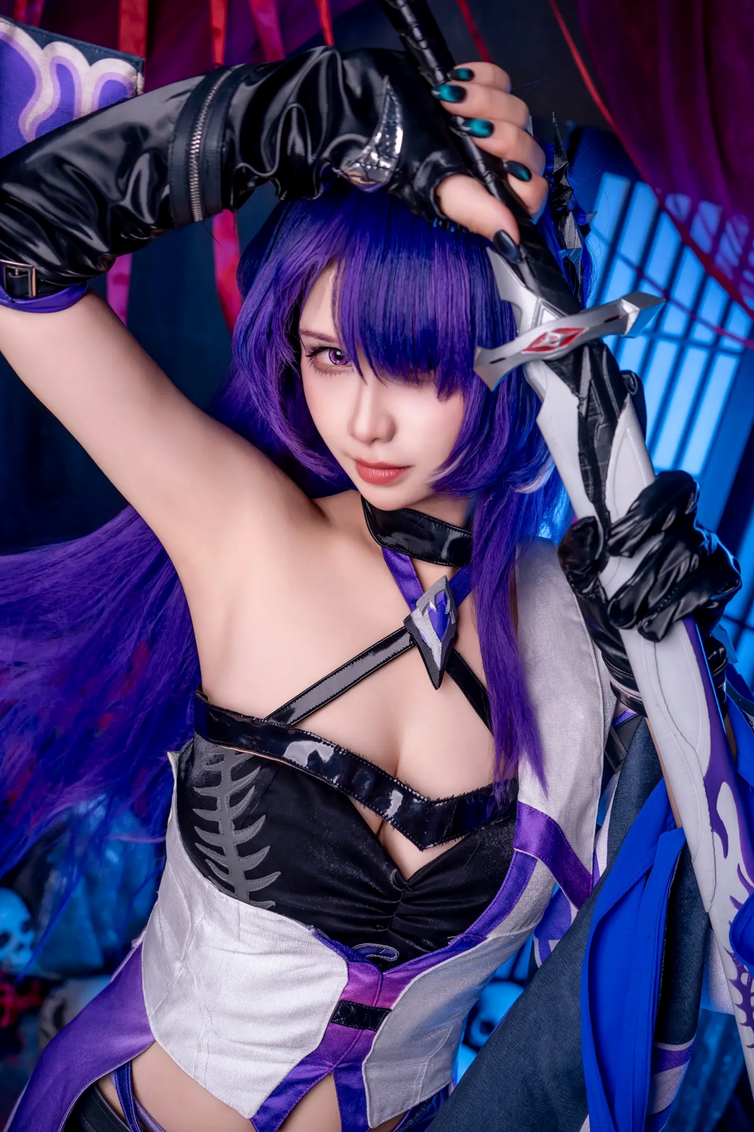 Gallery - Pyon - 黄泉 Acheron 崩坏星穹铁道 COS，性感御姐角色扮演私房摄影大作角色扮演性感私房照大尺度冷艳诱惑 女神私房照_秀色女神 - image 9
