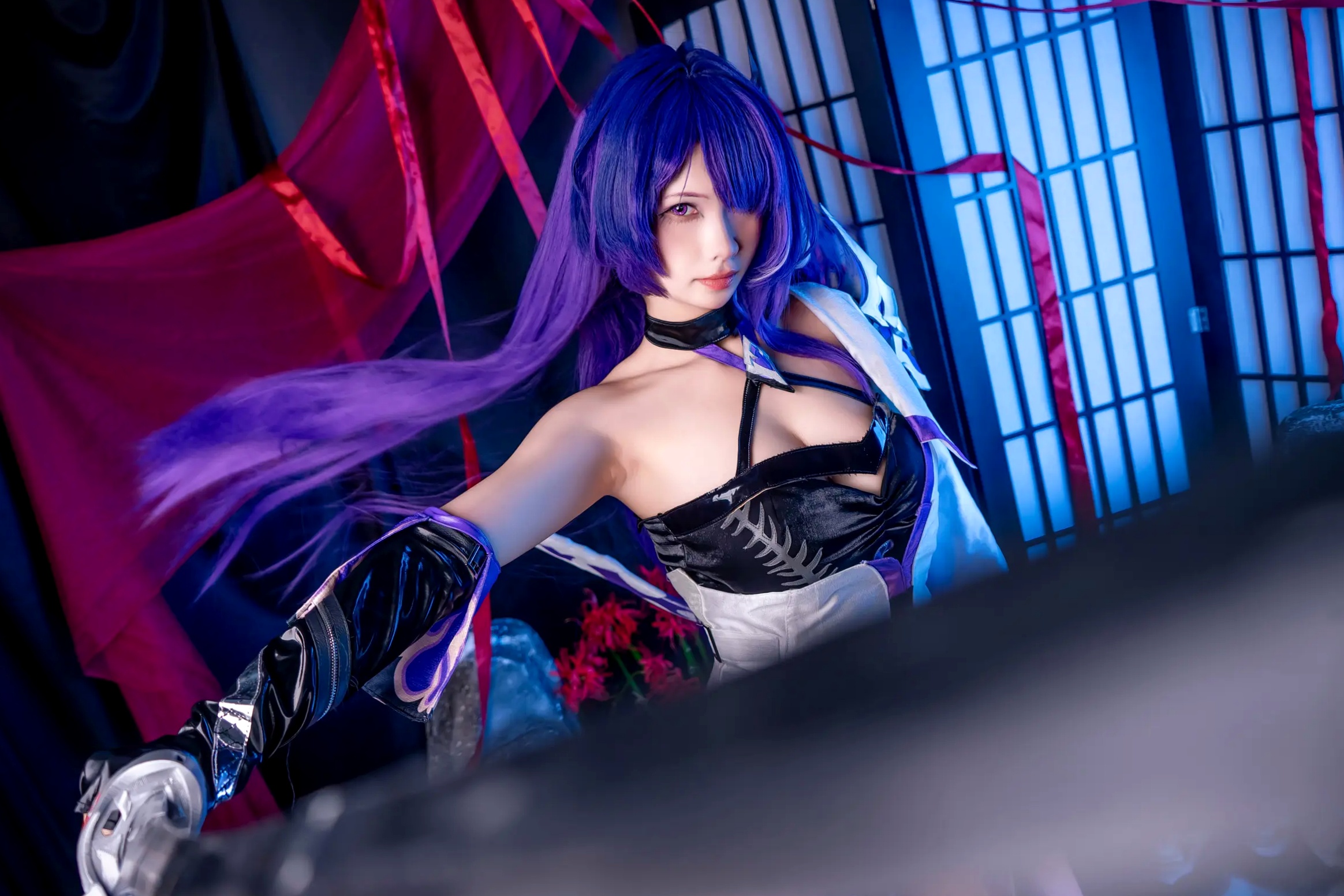 Gallery - Pyon - 黄泉 Acheron 崩坏星穹铁道 COS，性感御姐角色扮演私房摄影大作角色扮演性感私房照大尺度冷艳诱惑 女神私房照_秀色女神 - image 12