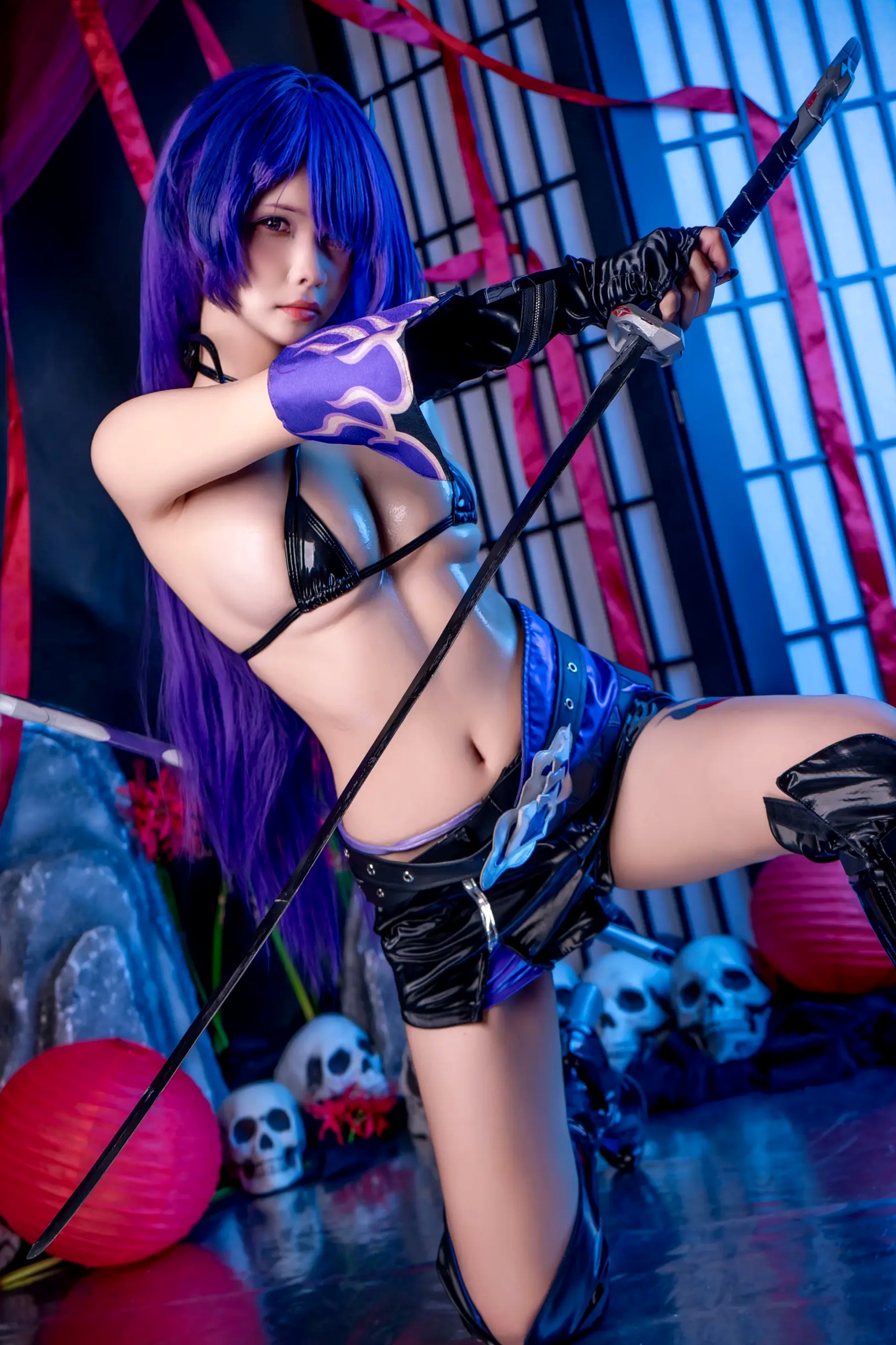 Gallery - Pyon - 黄泉 Acheron 崩坏星穹铁道 COS，性感御姐角色扮演私房摄影大作角色扮演性感私房照大尺度冷艳诱惑 女神私房照_秀色女神 - image 16