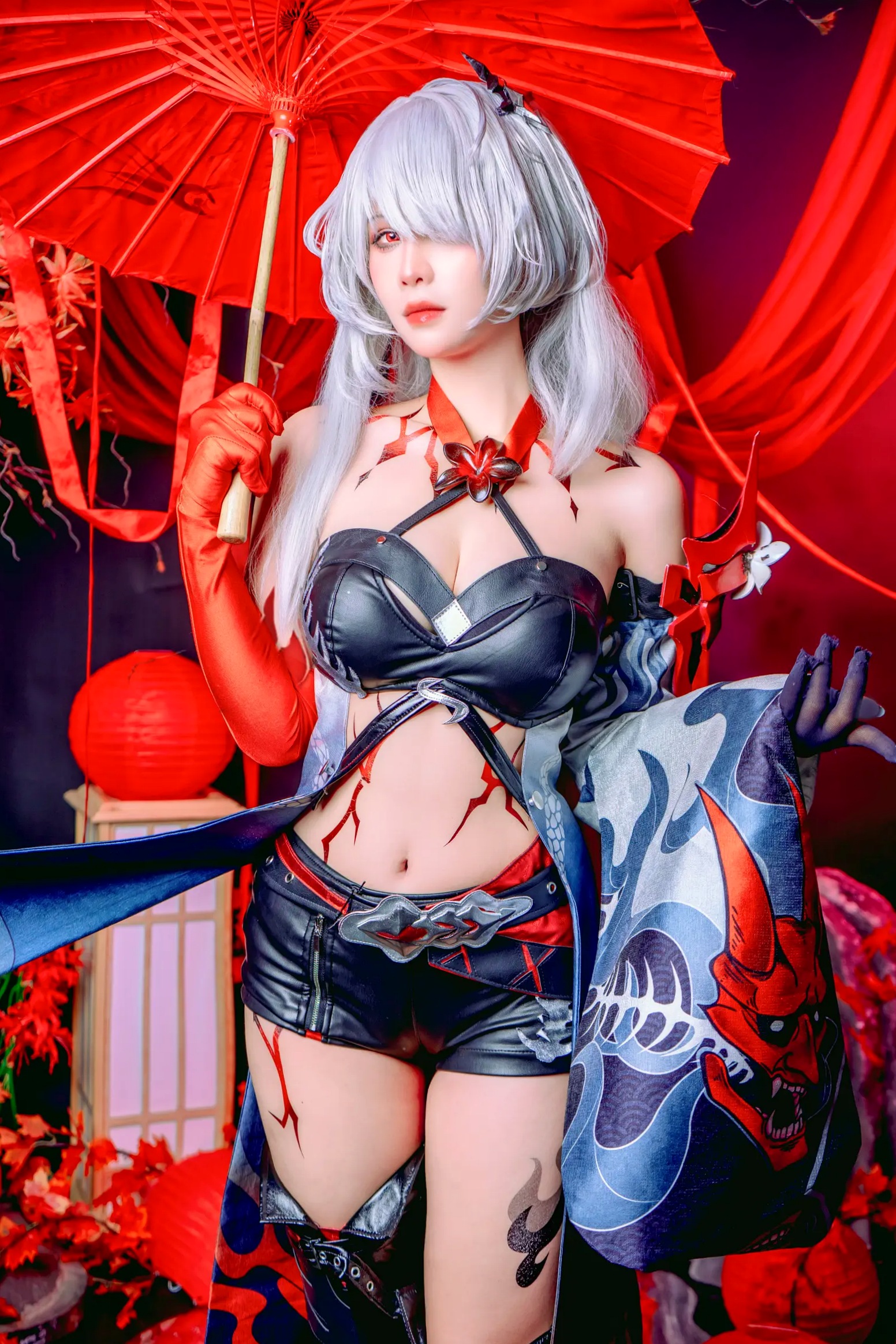 Gallery - Pyon - 黄泉 Acheron 崩坏星穹铁道 COS，性感御姐角色扮演私房摄影大作角色扮演性感私房照大尺度冷艳诱惑 女神私房照_秀色女神 - image 38