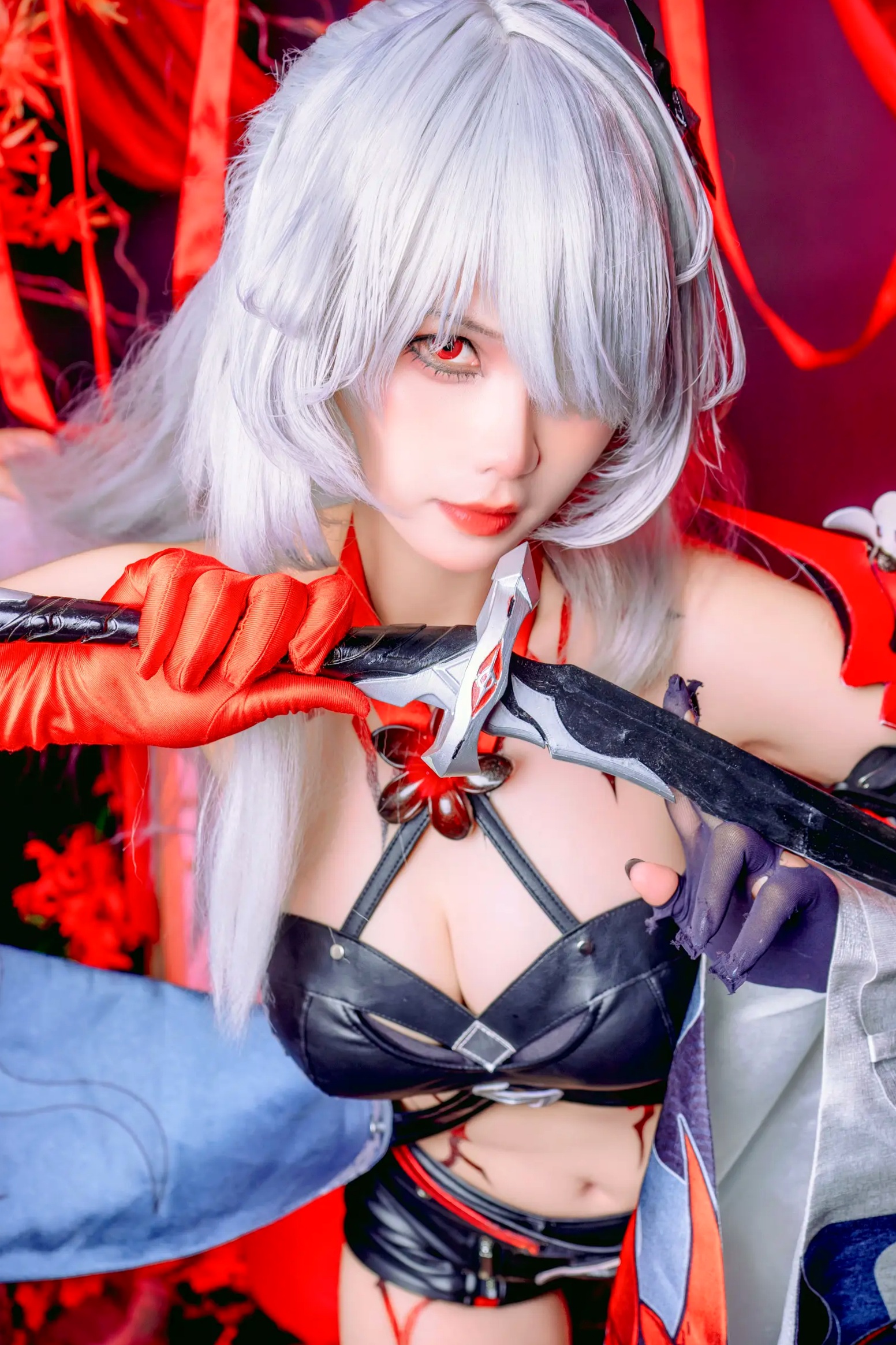 Gallery - Pyon - 黄泉 Acheron 崩坏星穹铁道 COS，性感御姐角色扮演私房摄影大作角色扮演性感私房照大尺度冷艳诱惑 女神私房照_秀色女神 - image 46