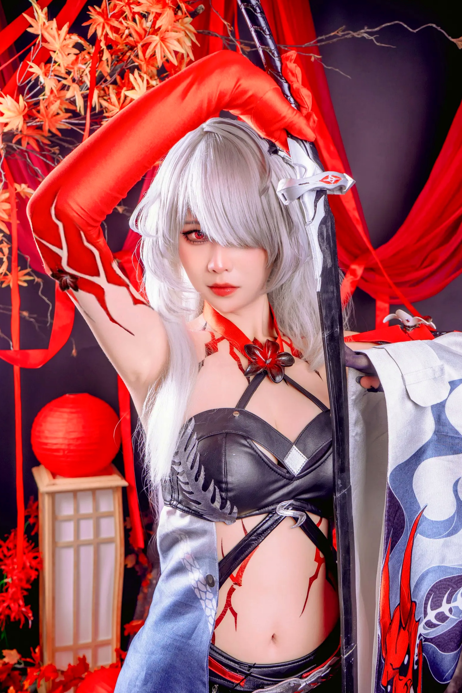Gallery - Pyon - 黄泉 Acheron 崩坏星穹铁道 COS，性感御姐角色扮演私房摄影大作角色扮演性感私房照大尺度冷艳诱惑 女神私房照_秀色女神 - image 51