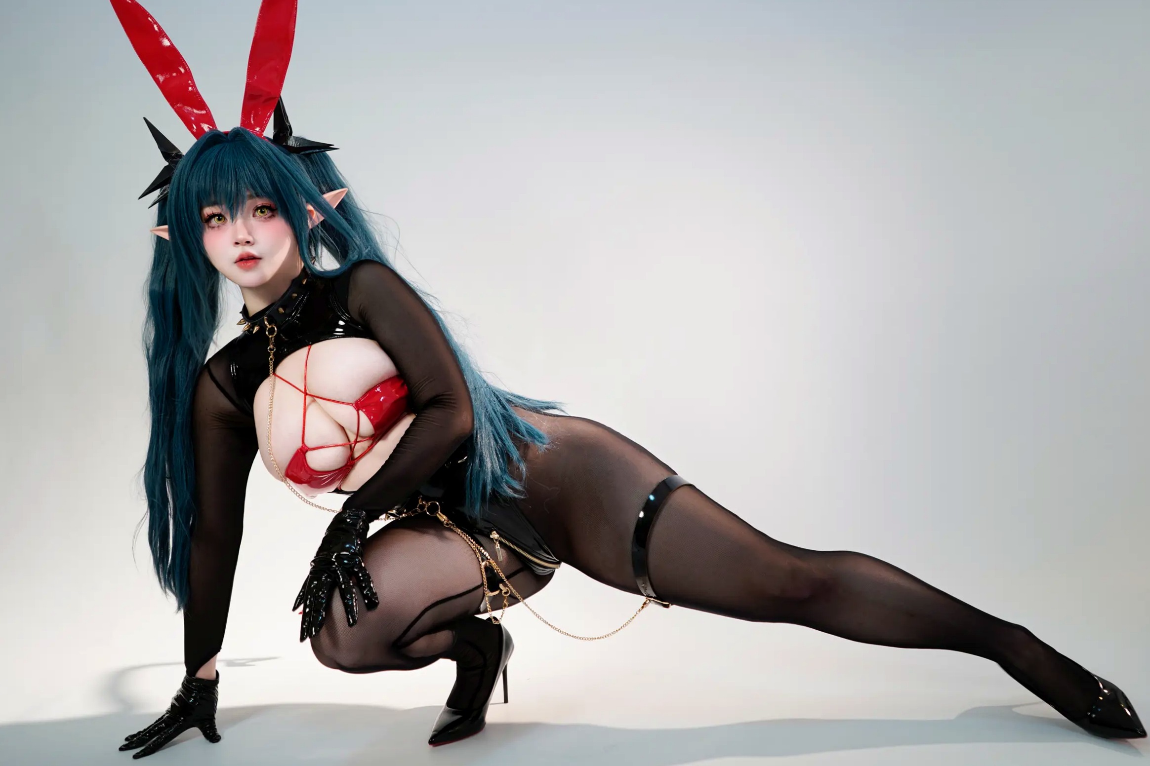 Gallery - 一只猫猫帽 - 雷根斯堡 漆皮紧身衣cosplay写真 性感魔幻兔女郎角色扮演 [196P]性感诱惑角色扮演丝袜大尺度 女神私房照_秀色女神 - image 92