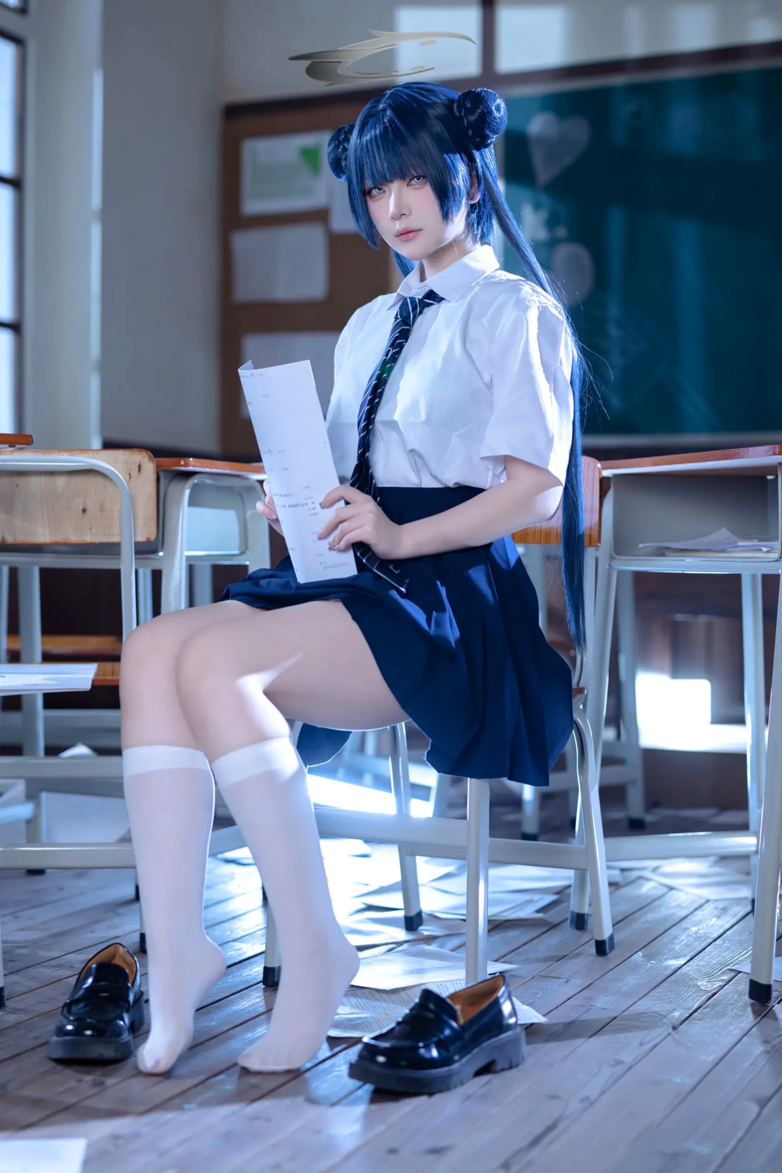 Gallery - 屿鱼 - 蔚蓝档案 妃咲COS 沉浸式绝美JK校服教室制服诱惑 大尺度女神写真合集 [61P]角色扮演校服制服清纯私房照 女神私房照_秀色女神 - image 1