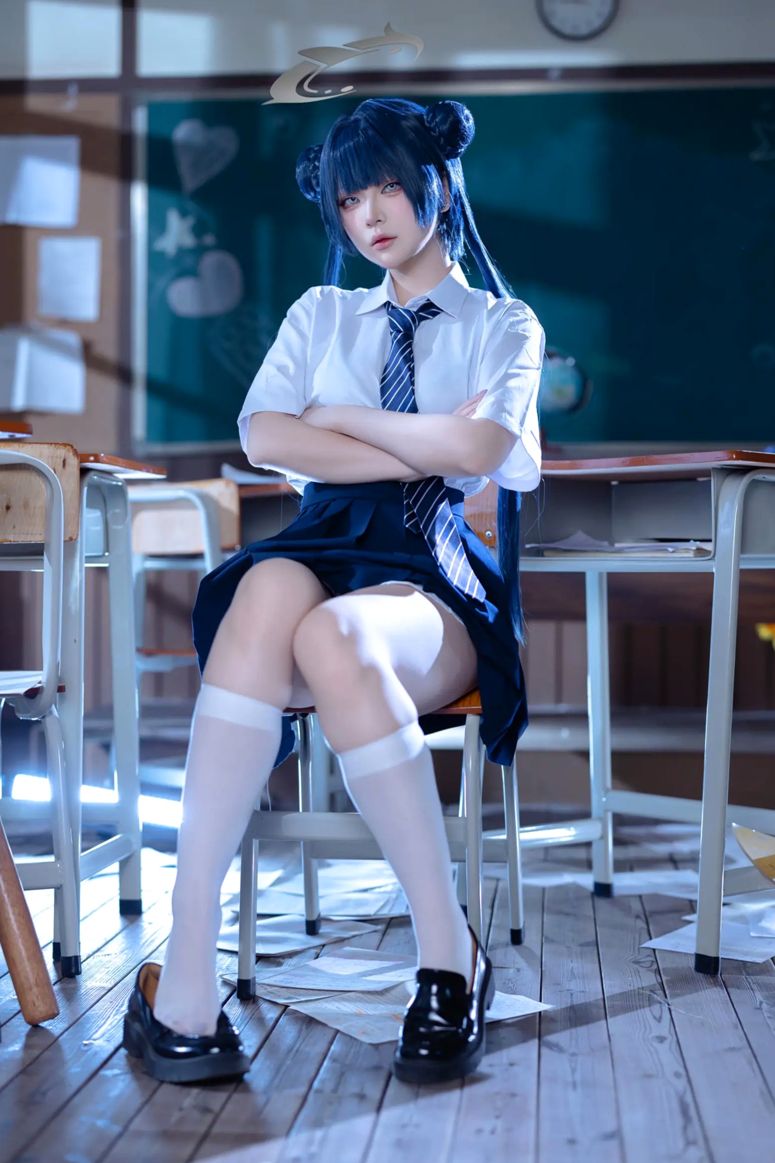 Gallery - 屿鱼 - 蔚蓝档案 妃咲COS 沉浸式绝美JK校服教室制服诱惑 大尺度女神写真合集 [61P]角色扮演校服制服清纯私房照 女神私房照_秀色女神 - image 5