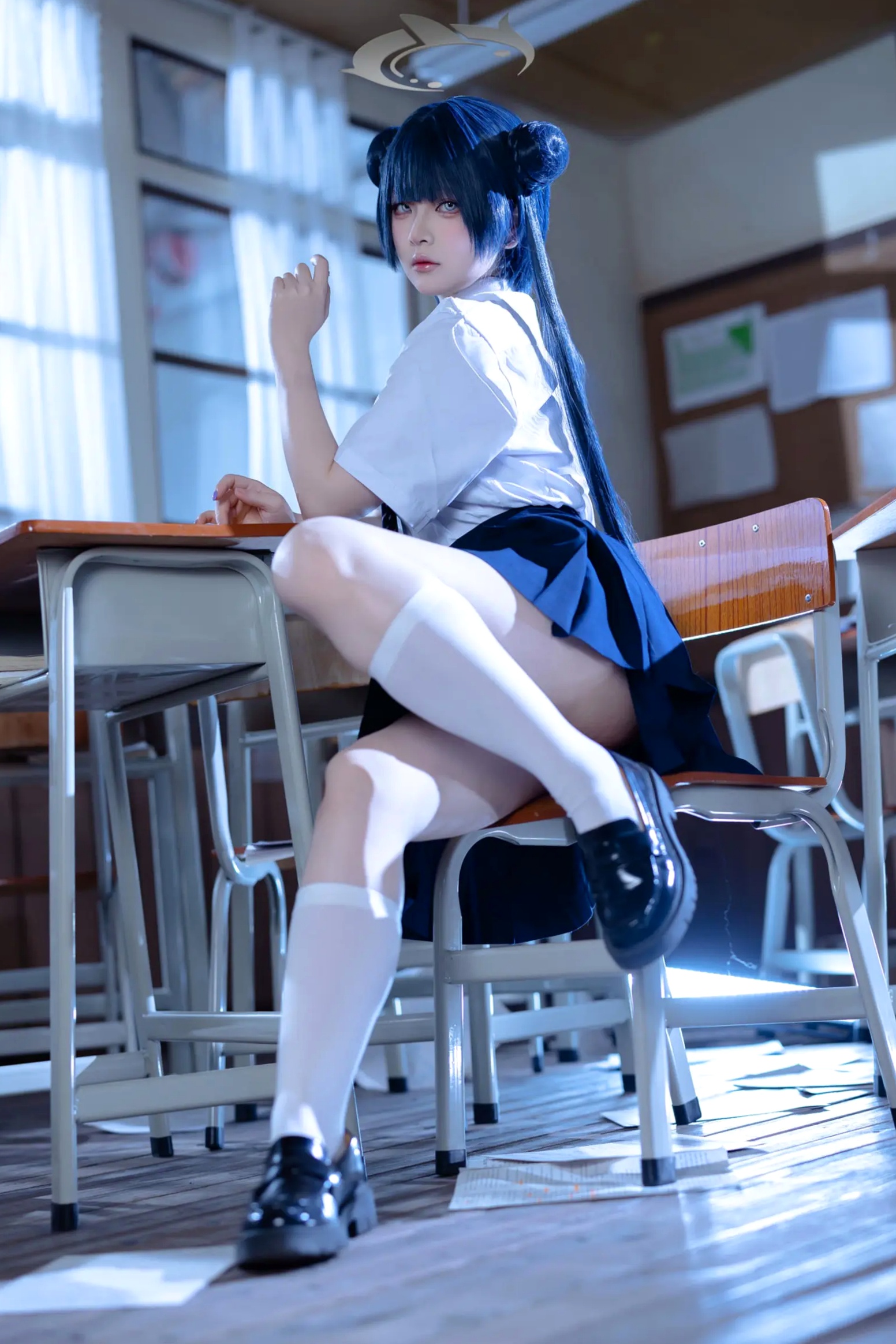 Gallery - 屿鱼 - 蔚蓝档案 妃咲COS 沉浸式绝美JK校服教室制服诱惑 大尺度女神写真合集 [61P]角色扮演校服制服清纯私房照 女神私房照_秀色女神 - image 10