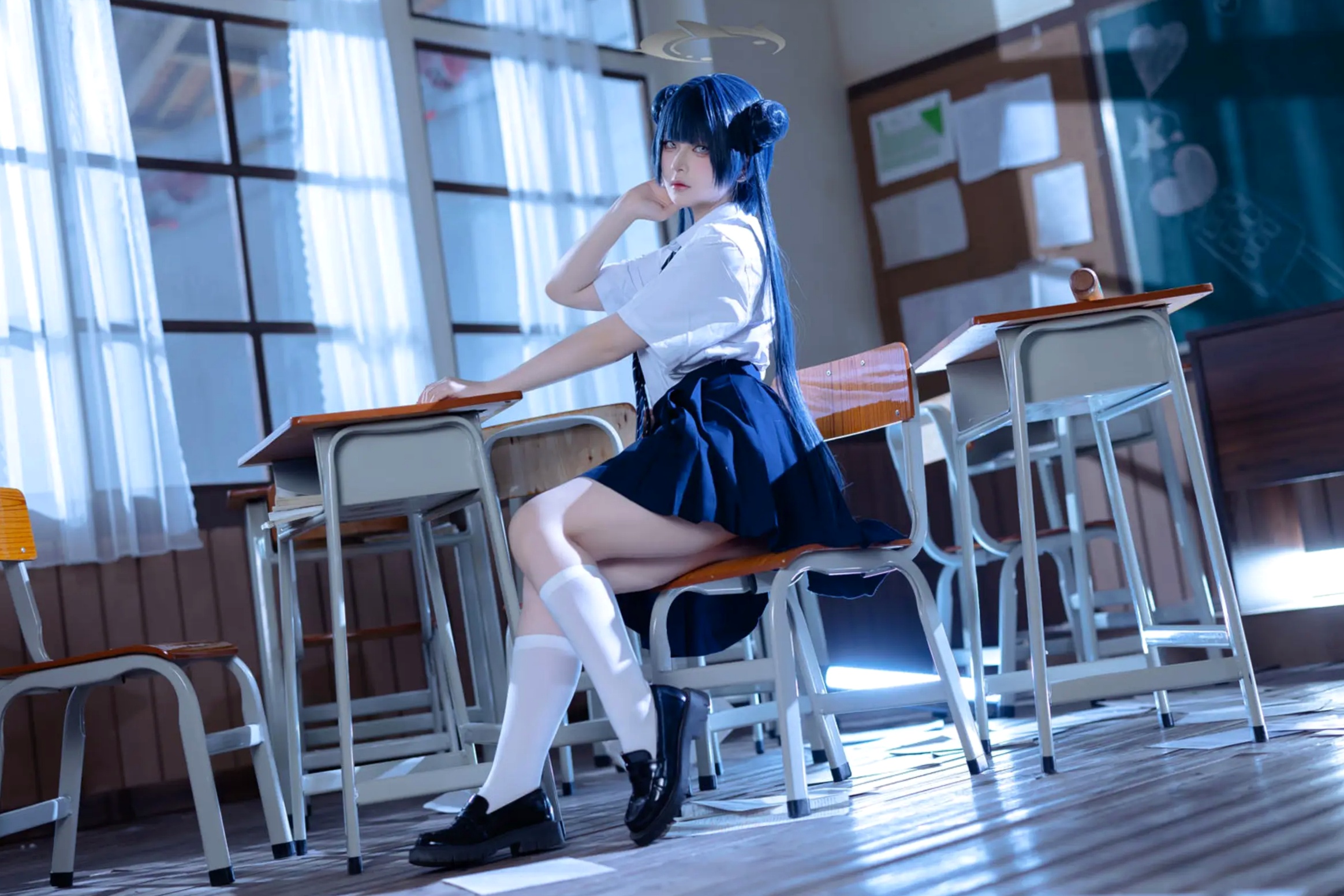 Gallery - 屿鱼 - 蔚蓝档案 妃咲COS 沉浸式绝美JK校服教室制服诱惑 大尺度女神写真合集 [61P]角色扮演校服制服清纯私房照 女神私房照_秀色女神 - image 14