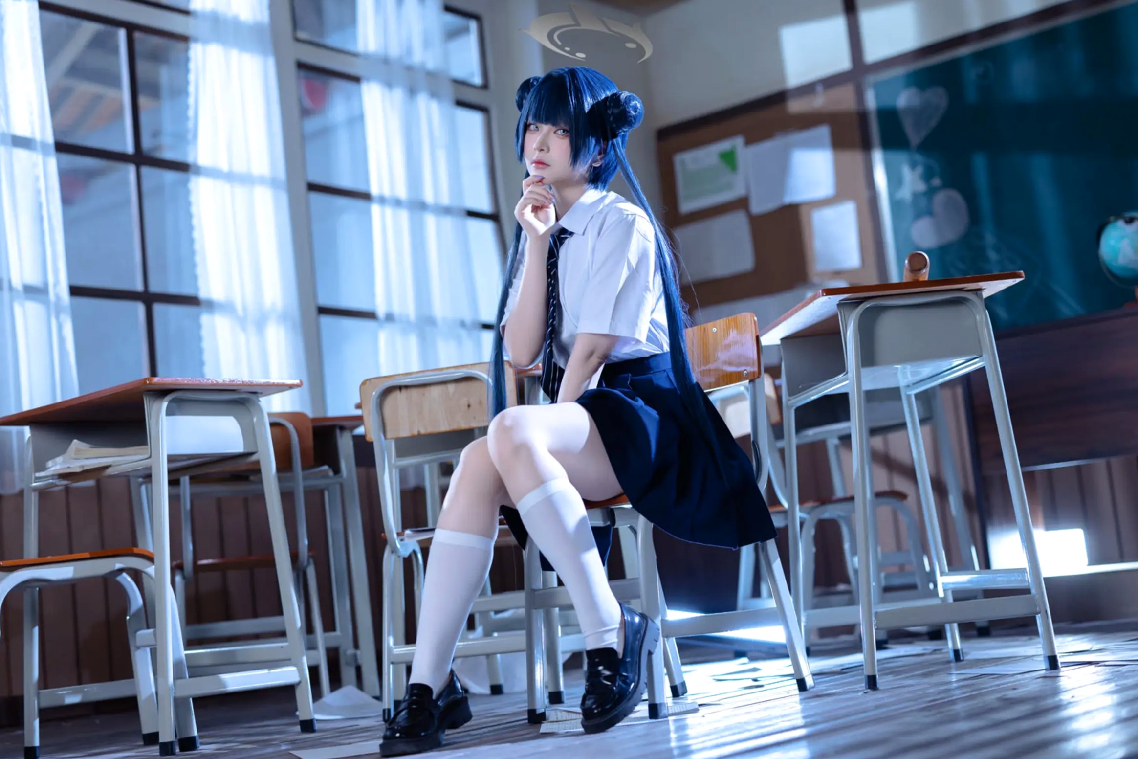 Gallery - 屿鱼 - 蔚蓝档案 妃咲COS 沉浸式绝美JK校服教室制服诱惑 大尺度女神写真合集 [61P]角色扮演校服制服清纯私房照 女神私房照_秀色女神 - image 15