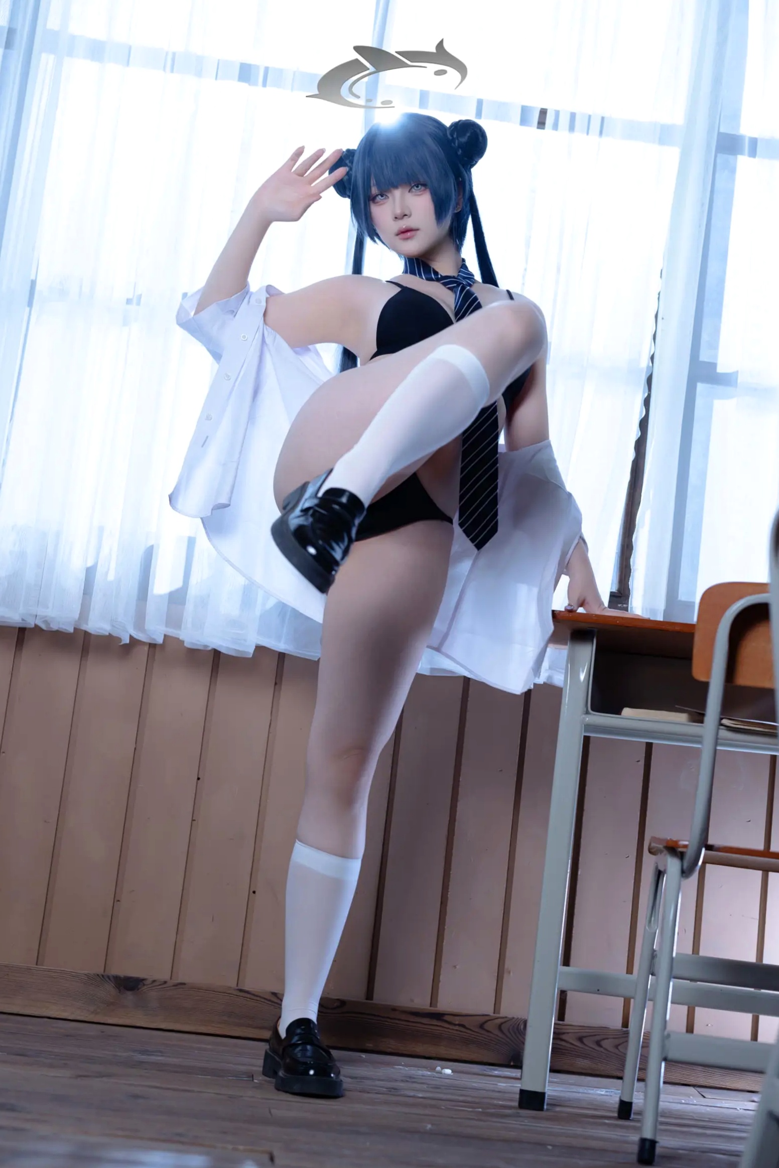 Gallery - 屿鱼 - 蔚蓝档案 妃咲COS 沉浸式绝美JK校服教室制服诱惑 大尺度女神写真合集 [61P]角色扮演校服制服清纯私房照 女神私房照_秀色女神 - image 19