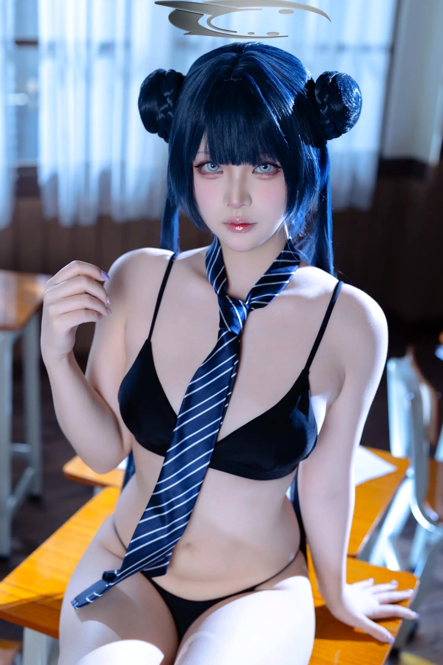 Gallery - 屿鱼 - 蔚蓝档案 妃咲COS 沉浸式绝美JK校服教室制服诱惑 大尺度女神写真合集 [61P]角色扮演校服制服清纯私房照 女神私房照_秀色女神 - image 32