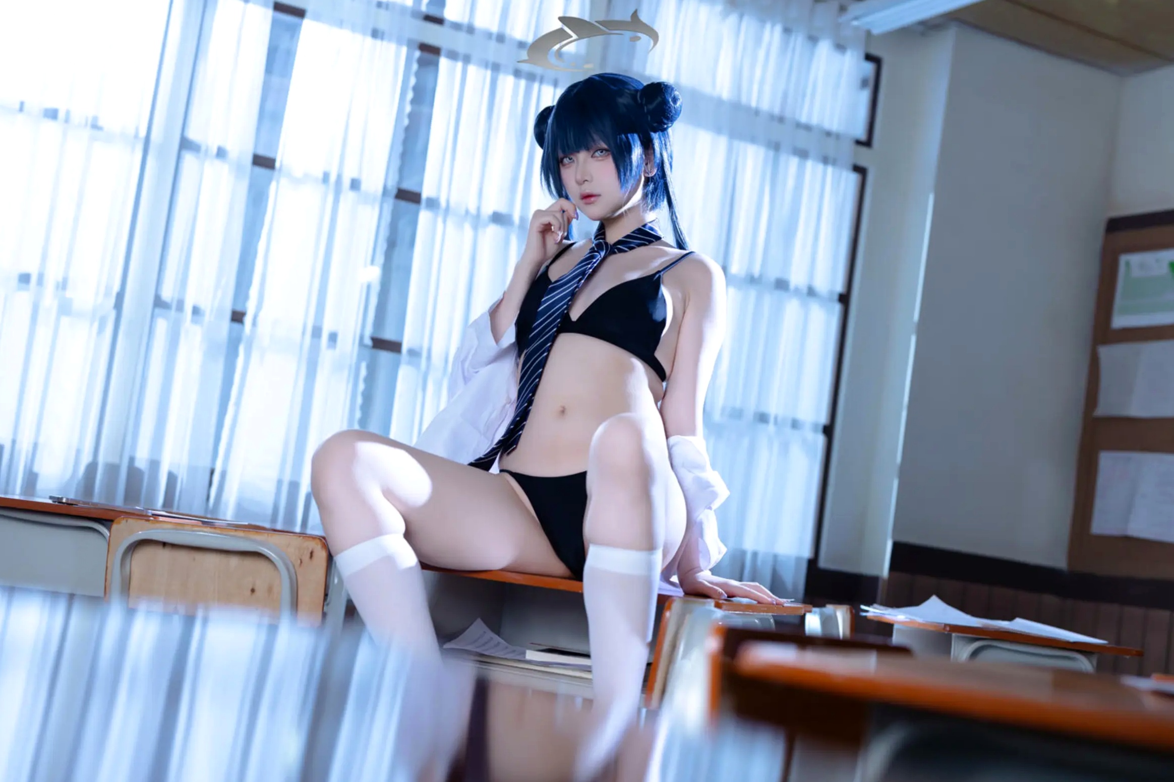 Gallery - 屿鱼 - 蔚蓝档案 妃咲COS 沉浸式绝美JK校服教室制服诱惑 大尺度女神写真合集 [61P]角色扮演校服制服清纯私房照 女神私房照_秀色女神 - image 38