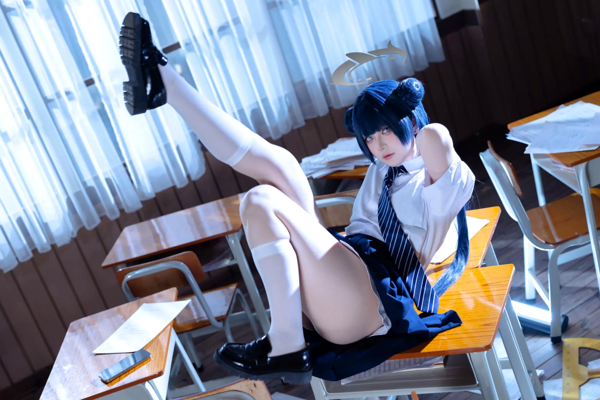 Gallery - 屿鱼 - 蔚蓝档案 妃咲COS 沉浸式绝美JK校服教室制服诱惑 大尺度女神写真合集 [61P]角色扮演校服制服清纯私房照 女神私房照_秀色女神 - image 42