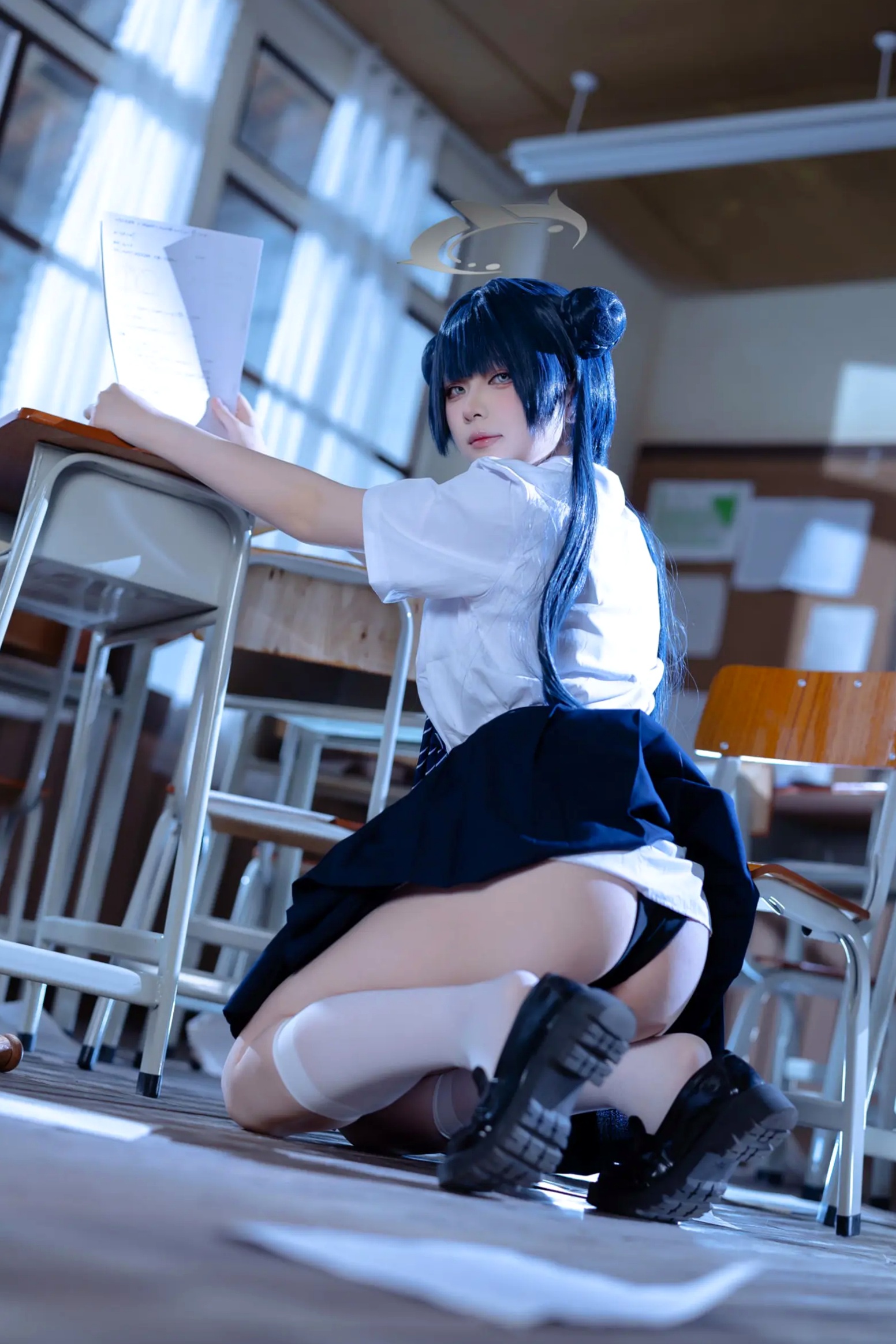 Gallery - 屿鱼 - 蔚蓝档案 妃咲COS 沉浸式绝美JK校服教室制服诱惑 大尺度女神写真合集 [61P]角色扮演校服制服清纯私房照 女神私房照_秀色女神 - image 47