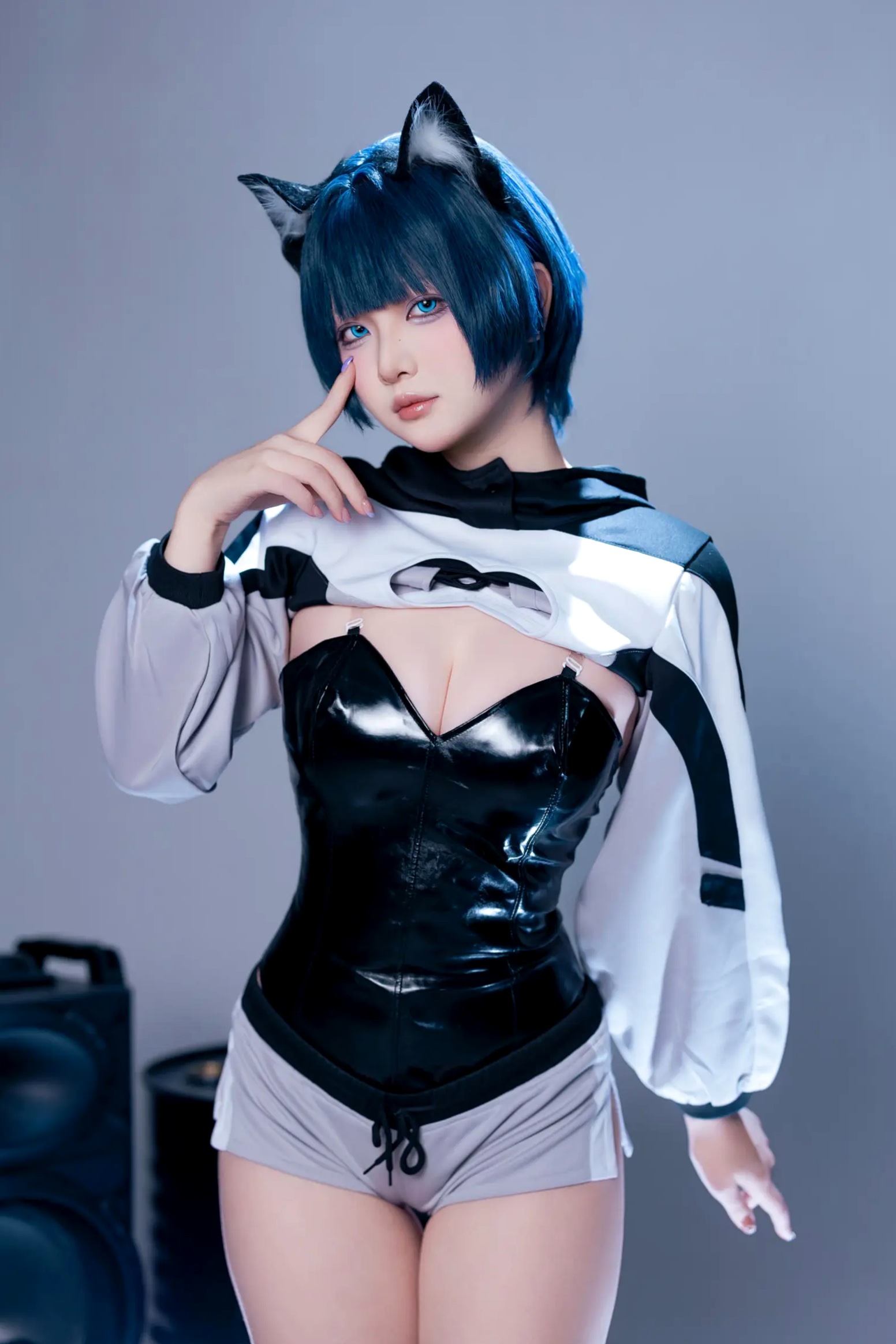 Gallery - 屿鱼 - 手办：二次元机能风猫耳少女，黑丝诱惑与朋克音浪的精致视听盛宴角色扮演性感黑丝萌系 女神私房照_秀色女神 - image 42