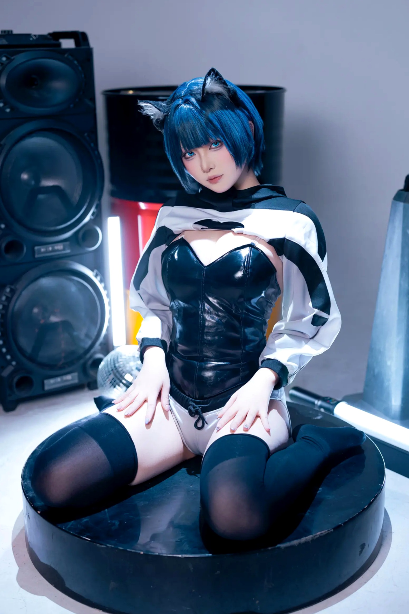 Gallery - 屿鱼 - 手办：二次元机能风猫耳少女，黑丝诱惑与朋克音浪的精致视听盛宴角色扮演性感黑丝萌系 女神私房照_秀色女神 - image 67