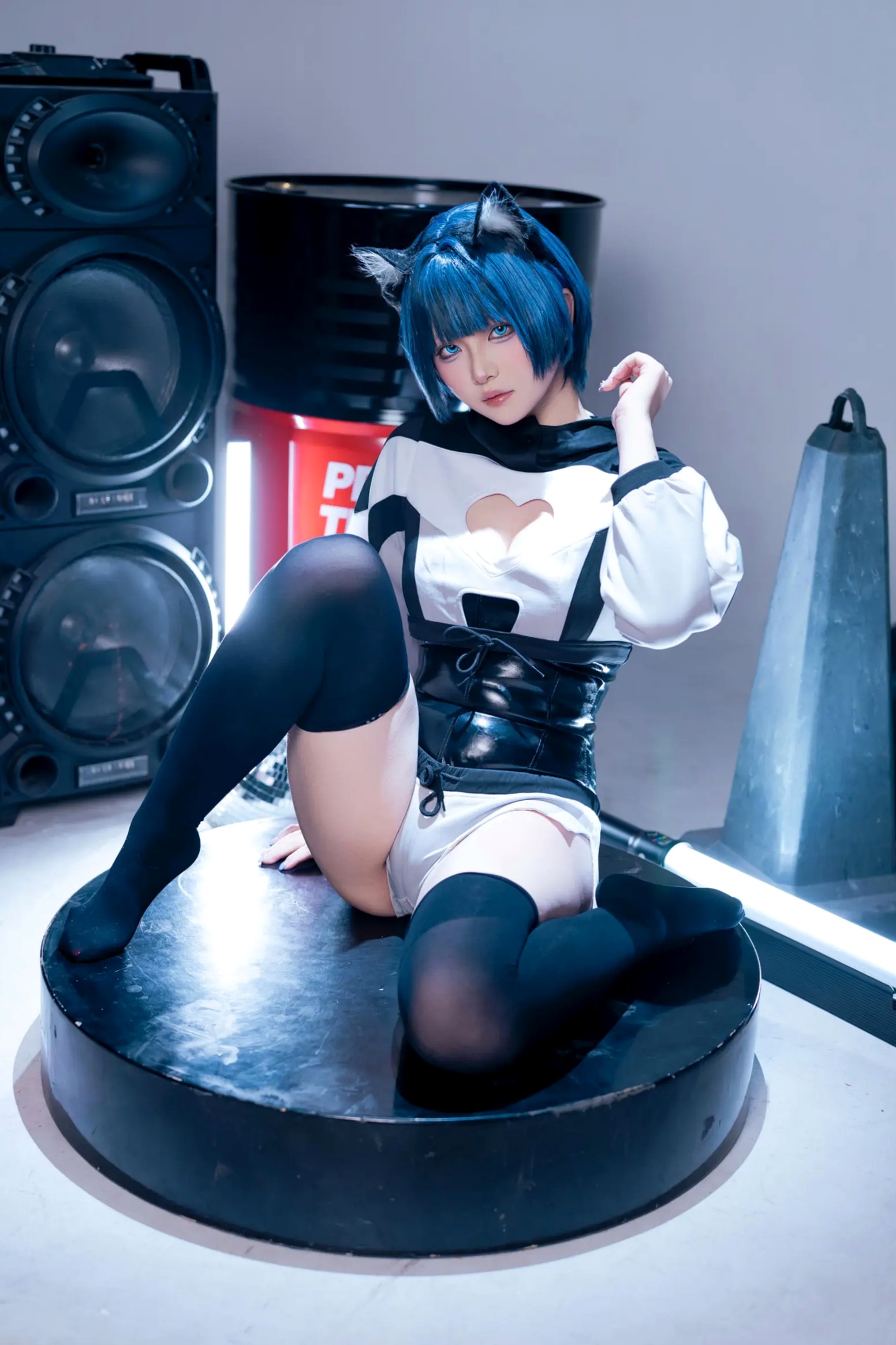 Gallery - 屿鱼 - 手办：二次元机能风猫耳少女，黑丝诱惑与朋克音浪的精致视听盛宴角色扮演性感黑丝萌系 女神私房照_秀色女神 - image 68