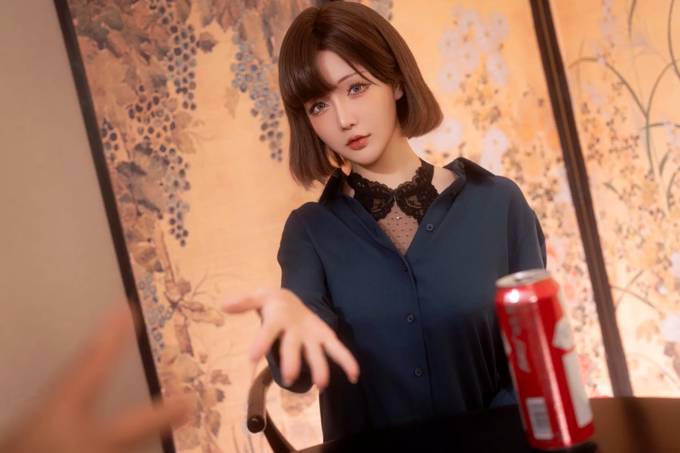 Gallery - 【私房摄影】星之迟迟 - Chiness Model ：热心的邻居姐姐，身着性感黑色蕾丝内衣，诠释极致诱惑，尽显邻家尤物魅力性感诱惑童颜巨乳私房照内衣 女神私房照_秀色女神 - image 37