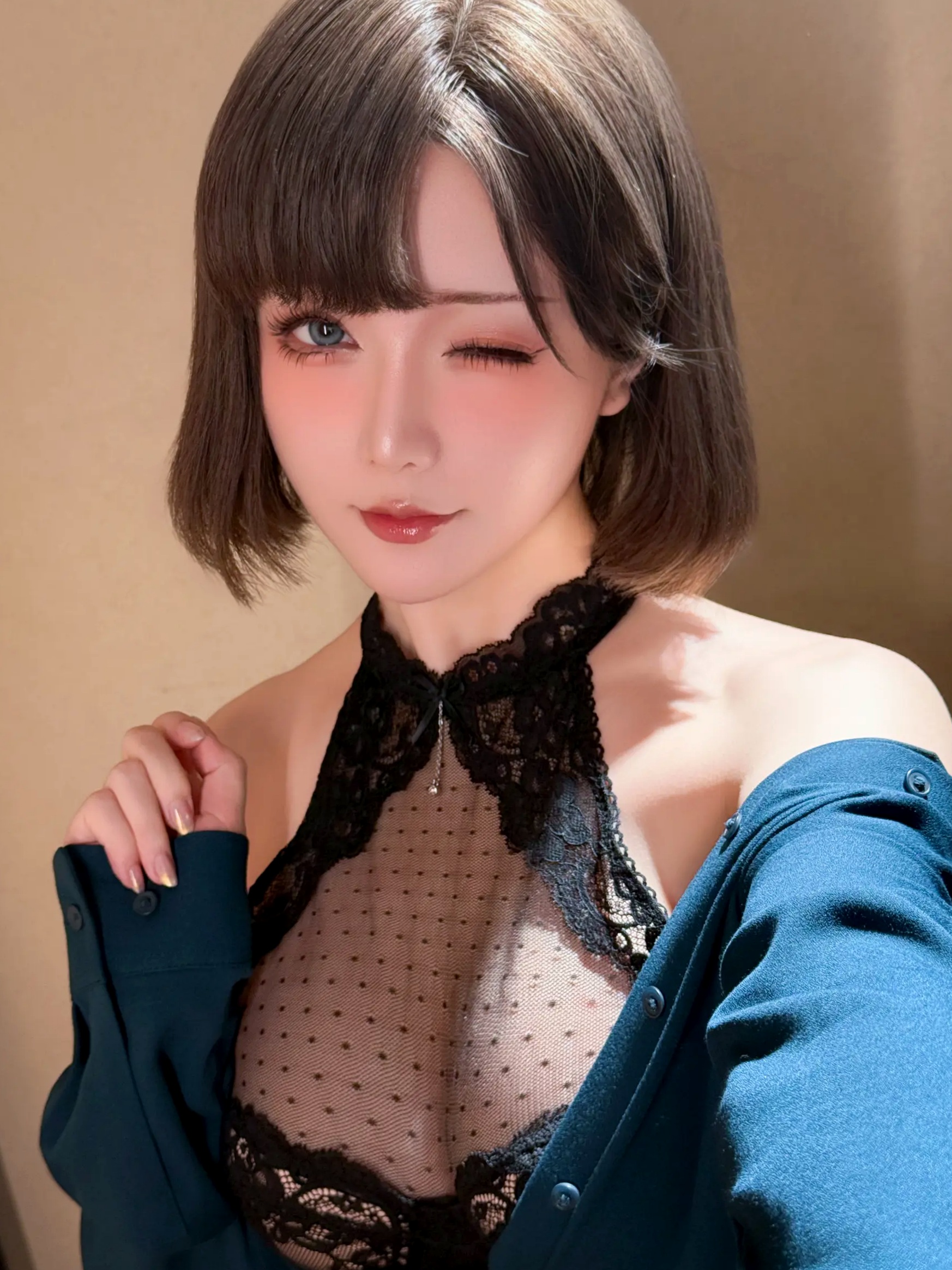 Gallery - 【私房摄影】星之迟迟 - Chiness Model ：热心的邻居姐姐，身着性感黑色蕾丝内衣，诠释极致诱惑，尽显邻家尤物魅力性感诱惑童颜巨乳私房照内衣 女神私房照_秀色女神 - image 108