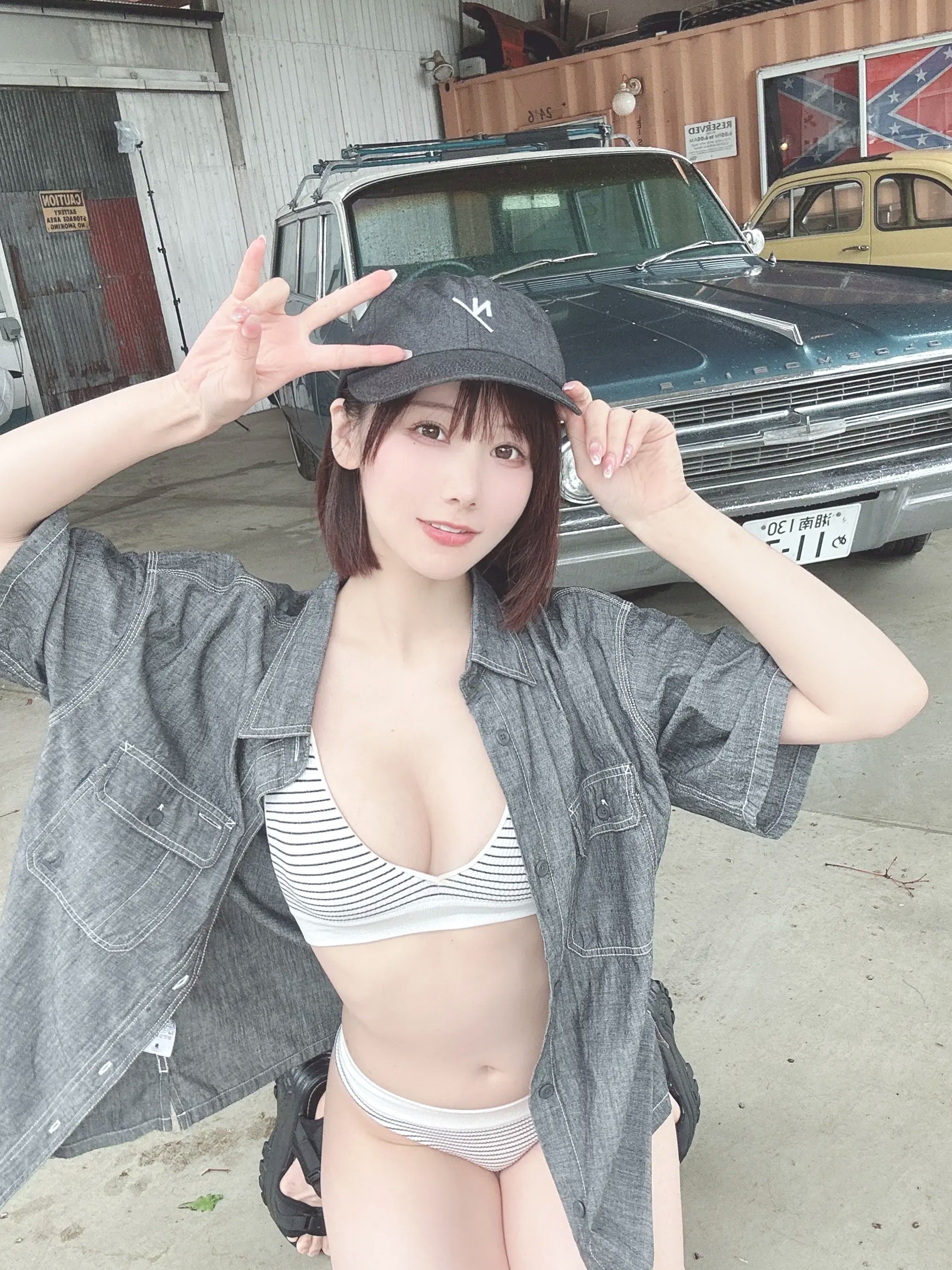 Gallery - けん研(Kenken) 2023.06 Fantia写真合集：清纯童颜、居家内衣、温泉湿身与泳装诱惑童颜巨乳清纯私房照内衣日本 女神私房照_秀色女神 - image 63