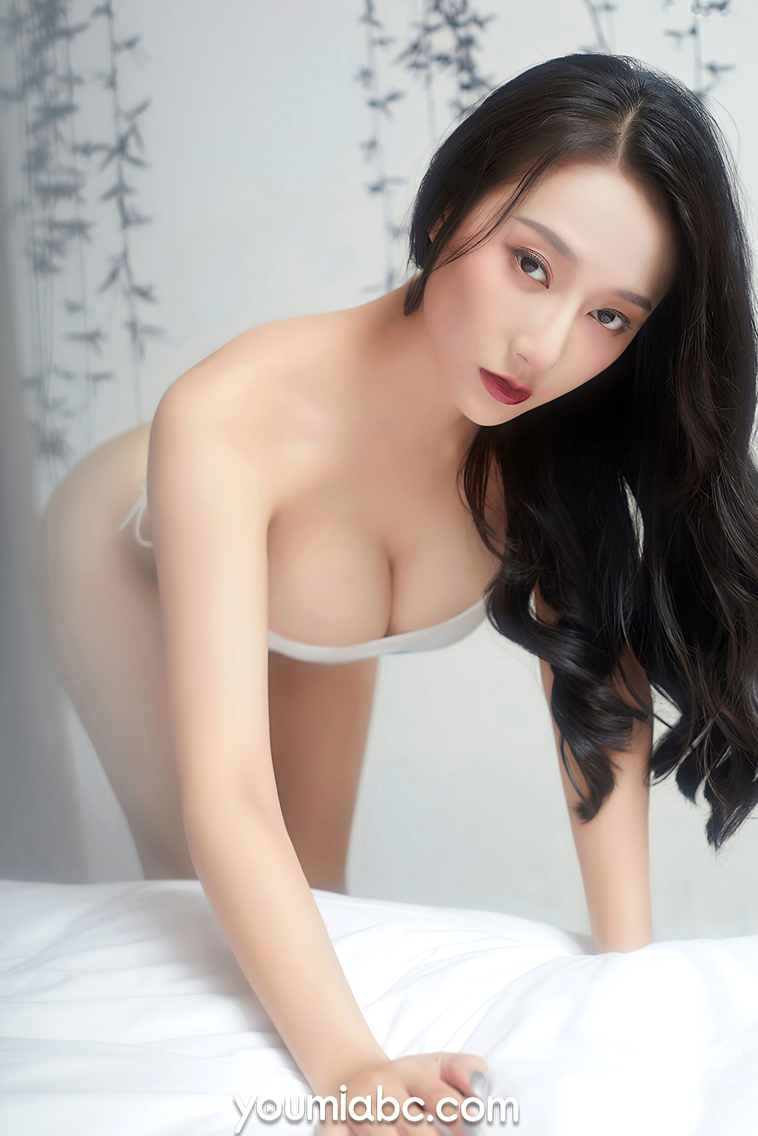 Gallery - YouMi尤蜜-2021.12.08-何嘉颖《面纱下的恋人》性感私房照，绝美身姿极致诱惑，居家大尺度写真，女神曲线尽显魅力尤蜜荟 - Chiness Model 性感诱惑私房照美臀大尺度 女神私房照_秀色女神 - image 3