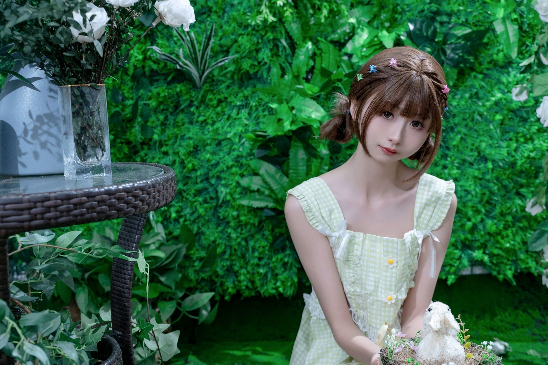 Gallery - 花音栗子-森林冒险计划：清纯少女萌系私房照，治愈系绿意森林大尺度唯美写真萌系清纯私房照大尺度治愈系 女神私房照_秀色女神 - image 2