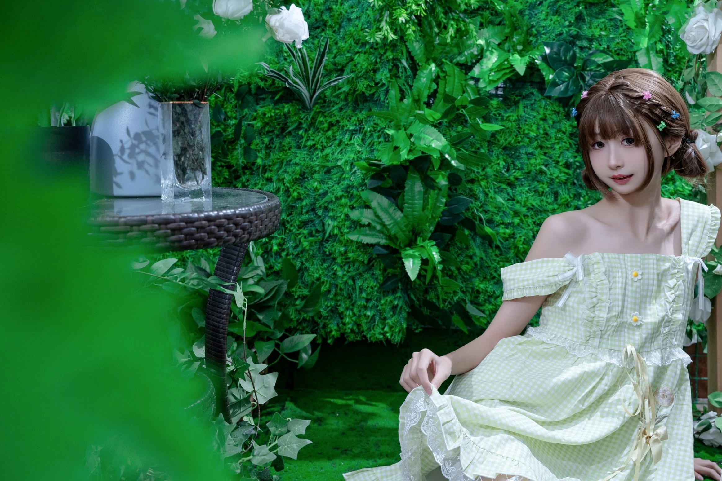 Gallery - 花音栗子-森林冒险计划：清纯少女萌系私房照，治愈系绿意森林大尺度唯美写真萌系清纯私房照大尺度治愈系 女神私房照_秀色女神 - image 4