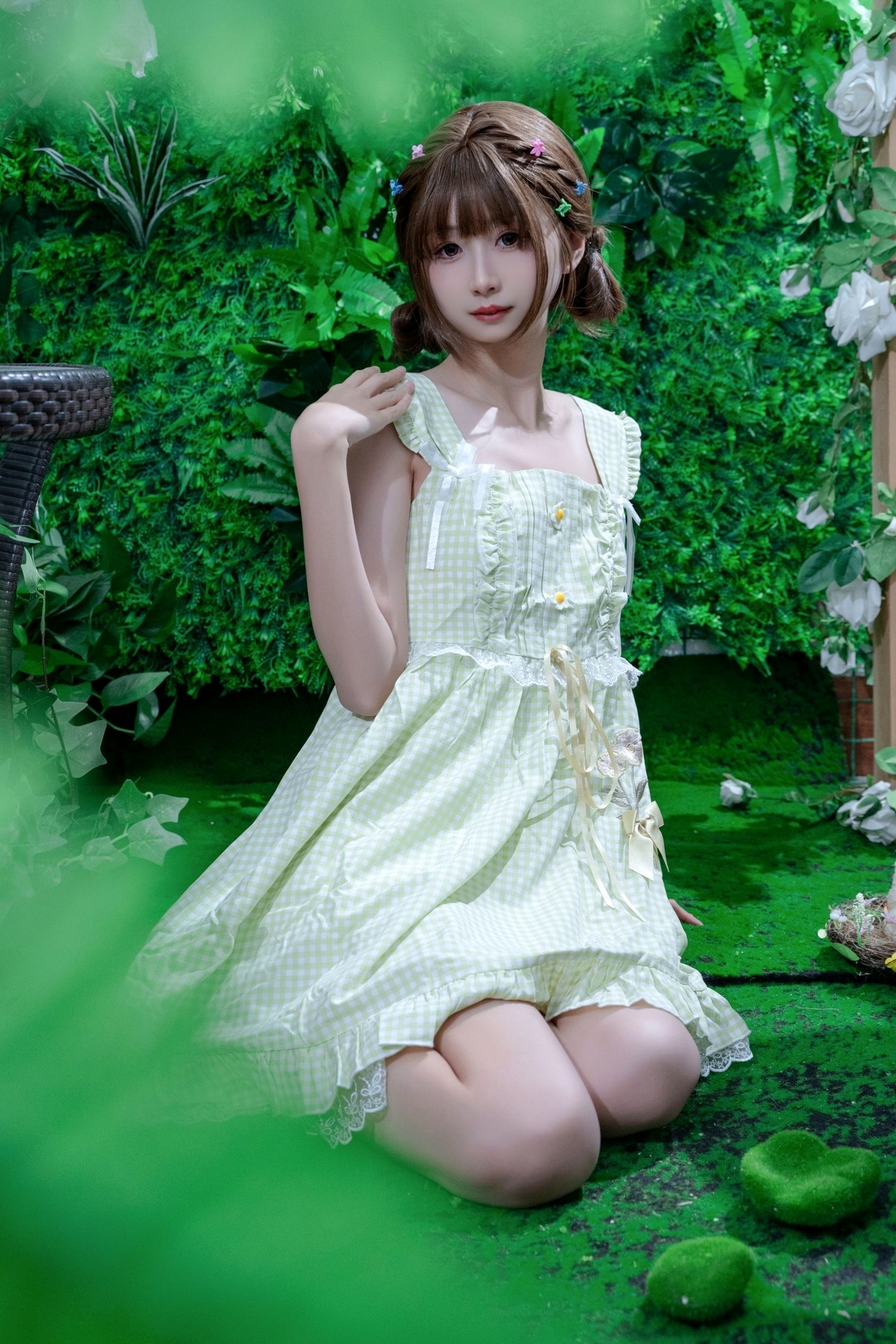 Gallery - 花音栗子-森林冒险计划：清纯少女萌系私房照，治愈系绿意森林大尺度唯美写真萌系清纯私房照大尺度治愈系 女神私房照_秀色女神 - image 8