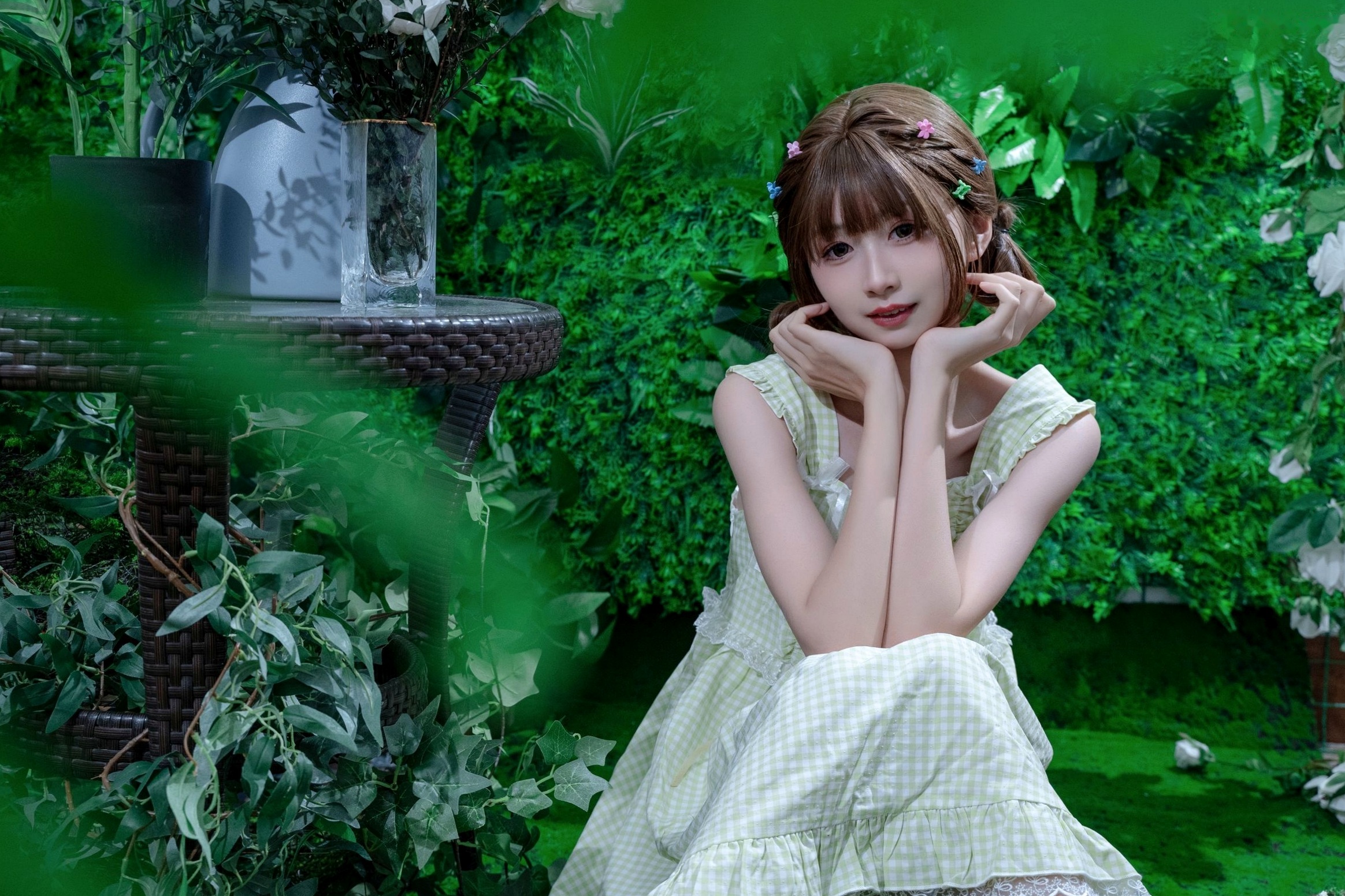 Gallery - 花音栗子-森林冒险计划：清纯少女萌系私房照，治愈系绿意森林大尺度唯美写真萌系清纯私房照大尺度治愈系 女神私房照_秀色女神 - image 9