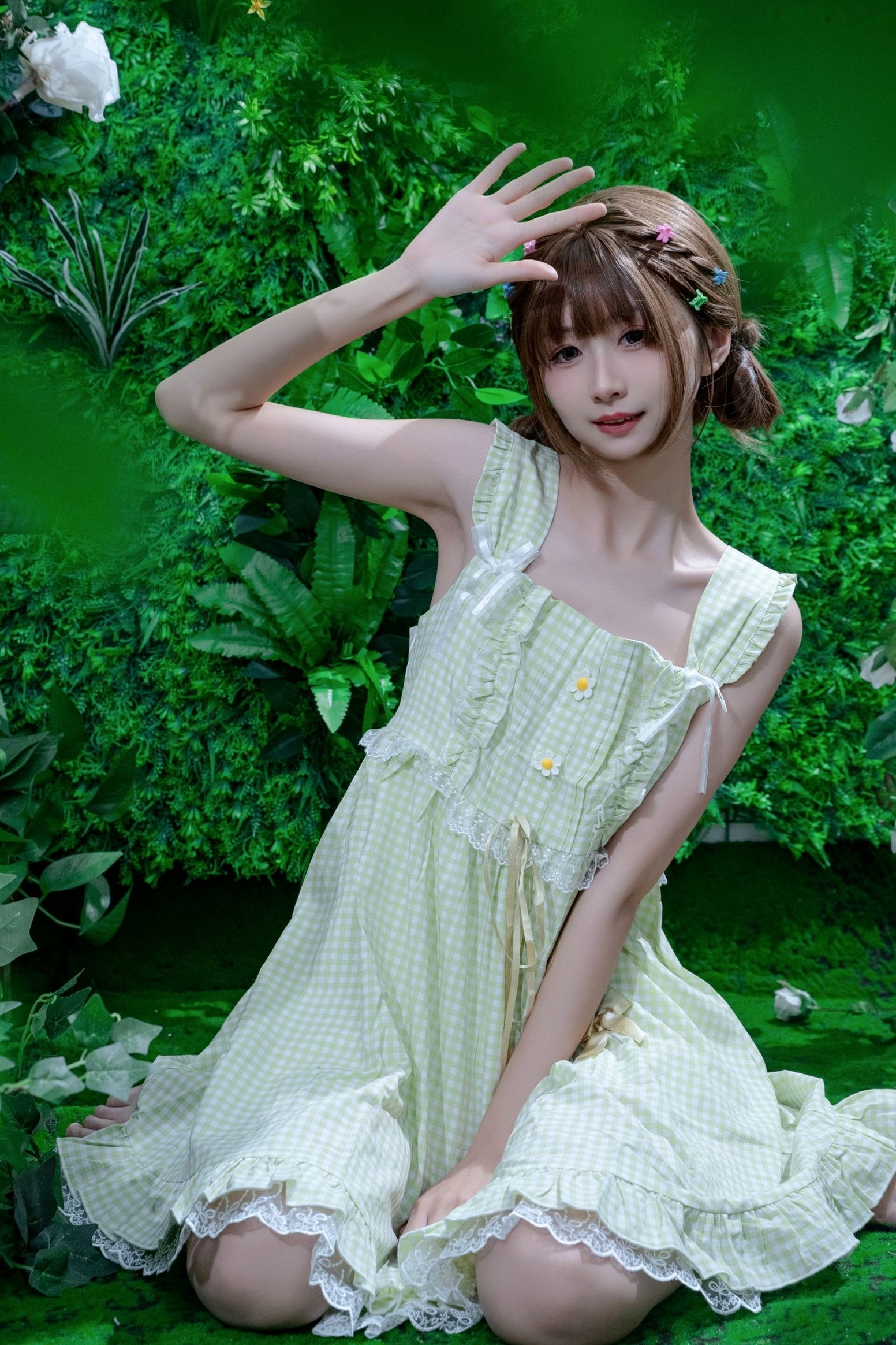 Gallery - 花音栗子-森林冒险计划：清纯少女萌系私房照，治愈系绿意森林大尺度唯美写真萌系清纯私房照大尺度治愈系 女神私房照_秀色女神 - image 15