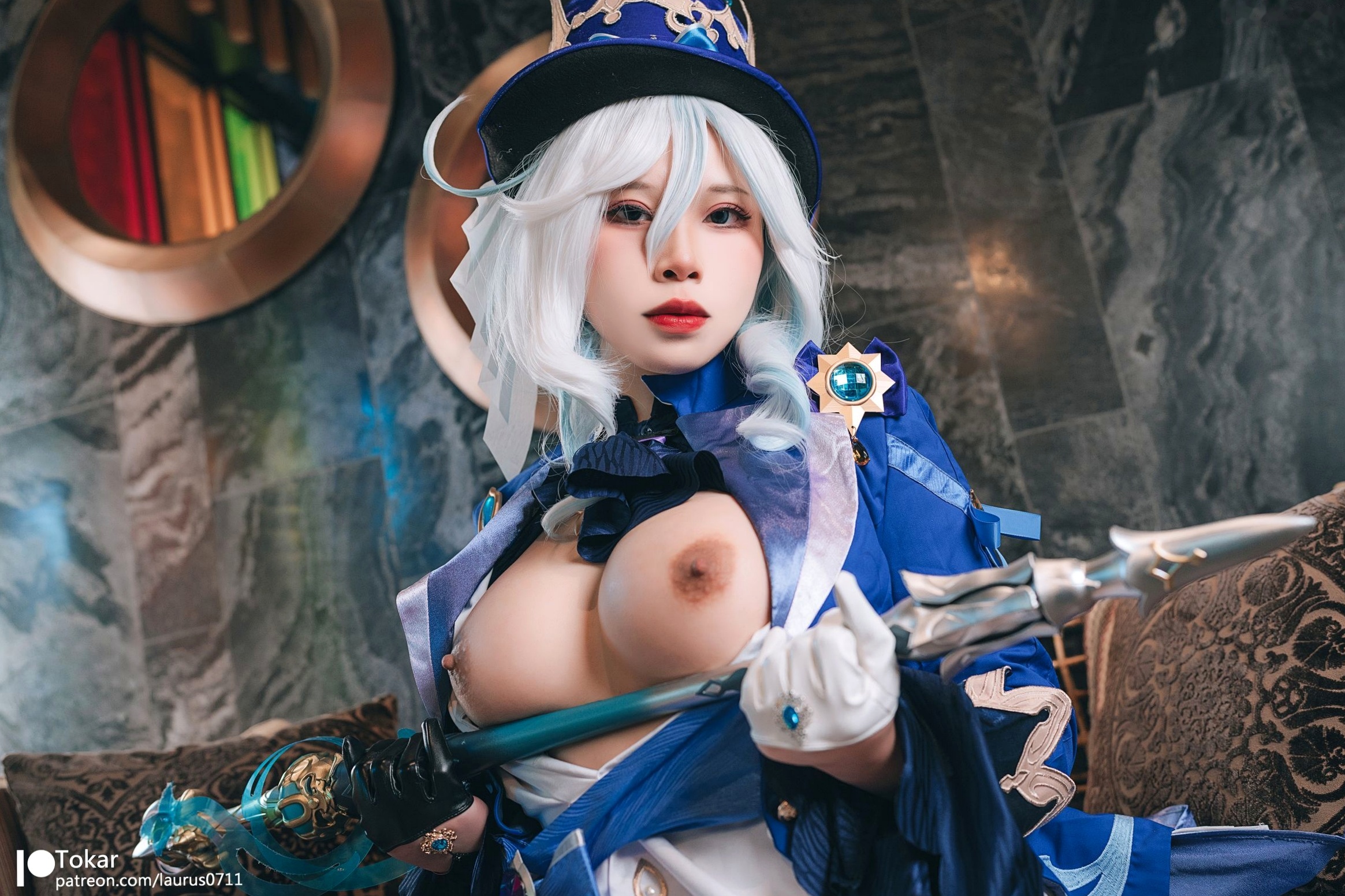 Gallery - Tokar浵卡-芙宁娜Furina原神Cosplay-大胆演出与高还原度视觉盛宴-高品质私房摄影大尺度套图角色扮演大尺度性感御女郎 - Royal Lady  女神私房照_秀色女神 - image 11