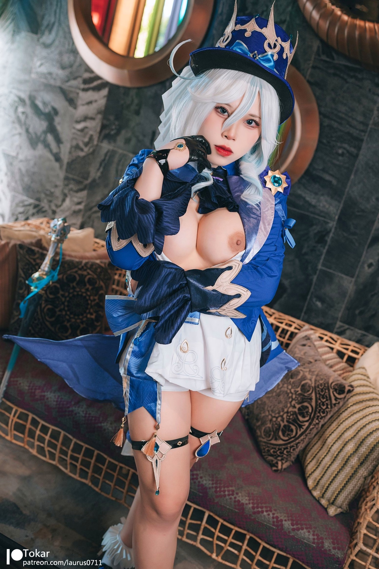 Gallery - Tokar浵卡-芙宁娜Furina原神Cosplay-大胆演出与高还原度视觉盛宴-高品质私房摄影大尺度套图角色扮演大尺度性感御女郎 - Royal Lady  女神私房照_秀色女神 - image 15