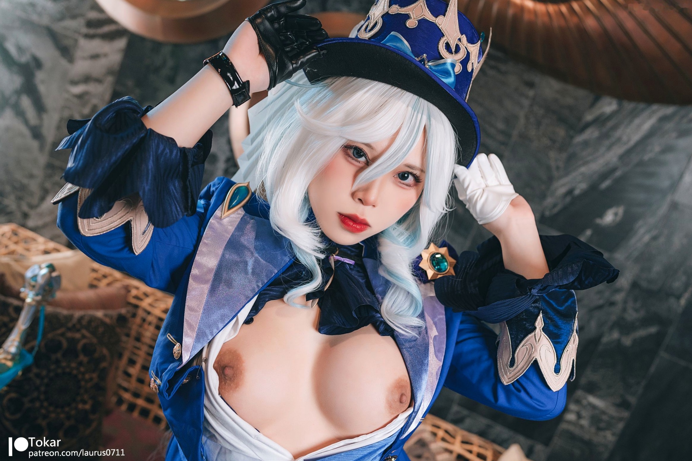Gallery - Tokar浵卡-芙宁娜Furina原神Cosplay-大胆演出与高还原度视觉盛宴-高品质私房摄影大尺度套图角色扮演大尺度性感御女郎 - Royal Lady  女神私房照_秀色女神 - image 16