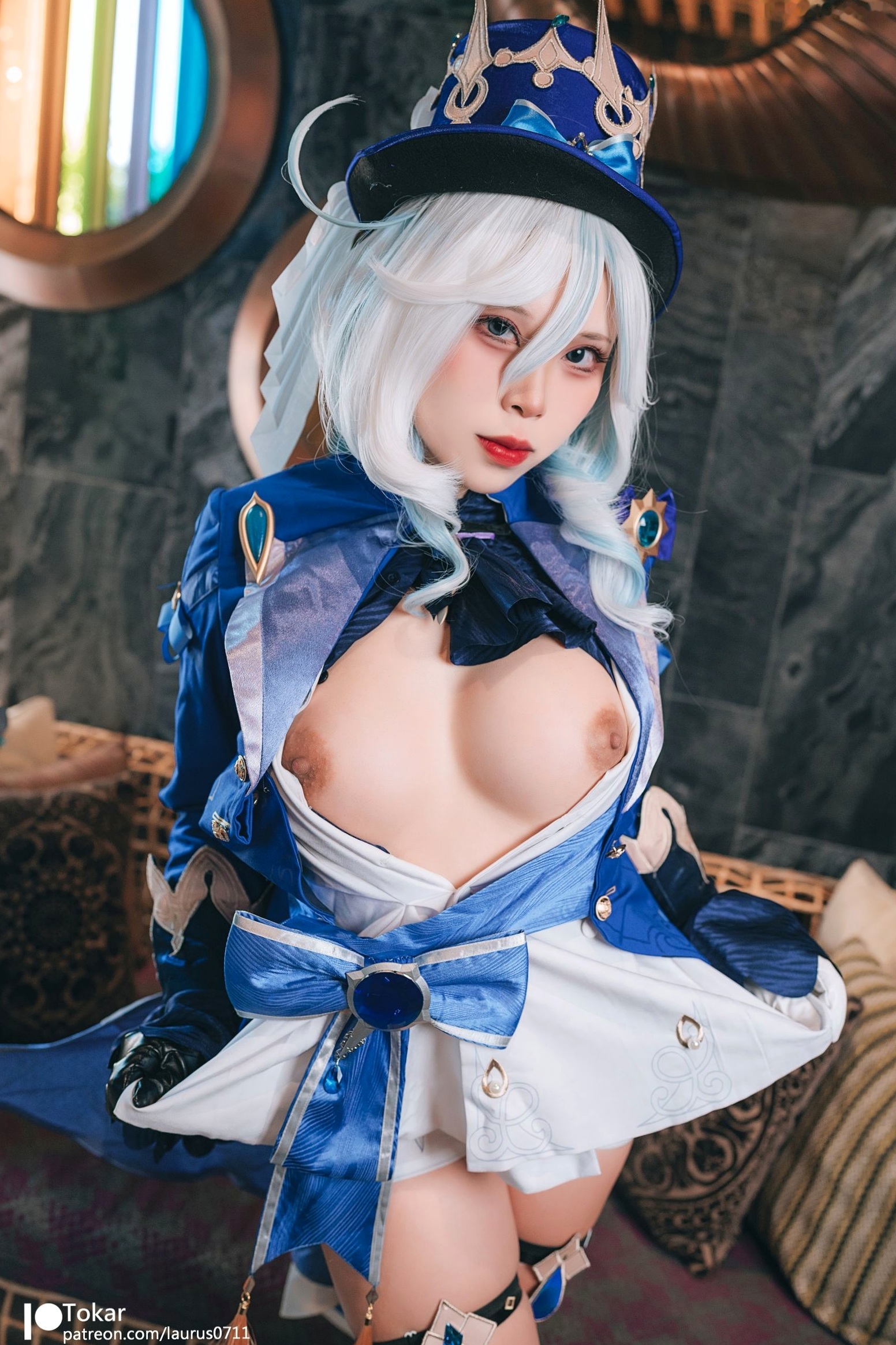 Gallery - Tokar浵卡-芙宁娜Furina原神Cosplay-大胆演出与高还原度视觉盛宴-高品质私房摄影大尺度套图角色扮演大尺度性感御女郎 - Royal Lady  女神私房照_秀色女神 - image 17