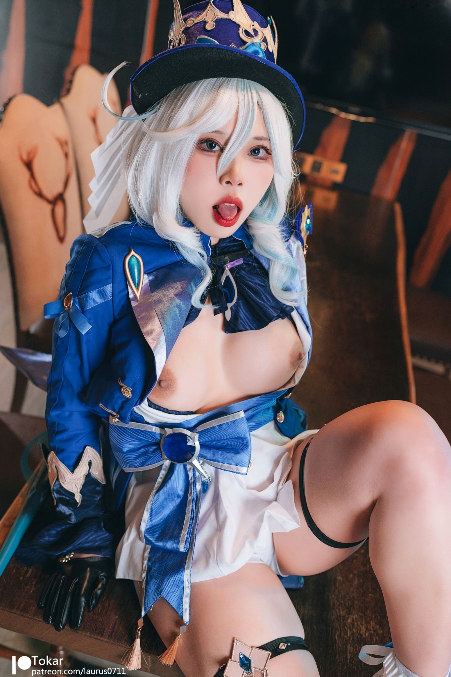 Gallery - Tokar浵卡-芙宁娜Furina原神Cosplay-大胆演出与高还原度视觉盛宴-高品质私房摄影大尺度套图角色扮演大尺度性感御女郎 - Royal Lady  女神私房照_秀色女神 - image 22
