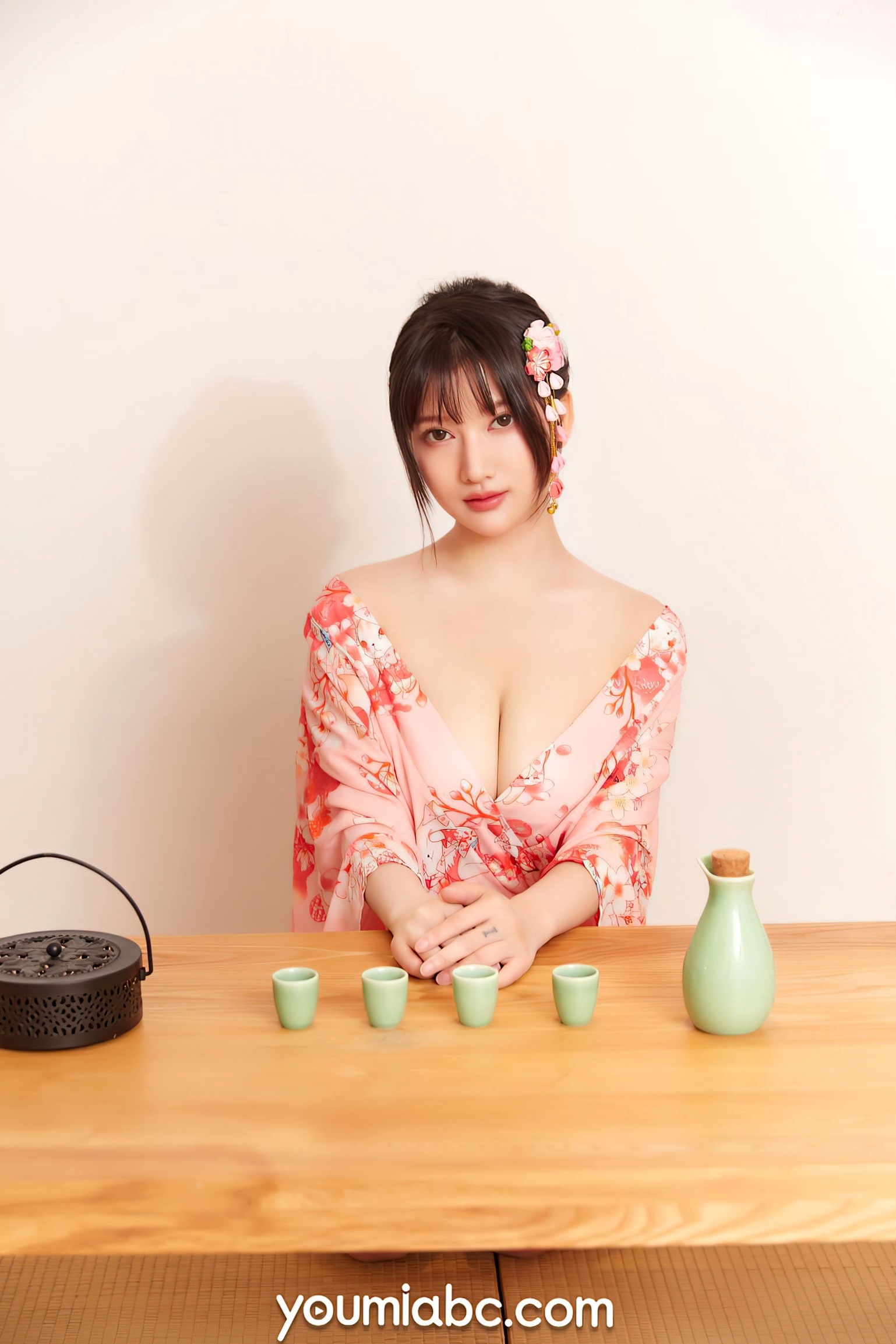 Gallery - YouMi尤蜜 尹兒《居酒屋的快乐》日系和服私房写真，白嫩诱惑与清纯风情的完美结合尤蜜荟 - Chiness Model 和服诱惑白嫩私房照日本 女神私房照_秀色女神 - image 13