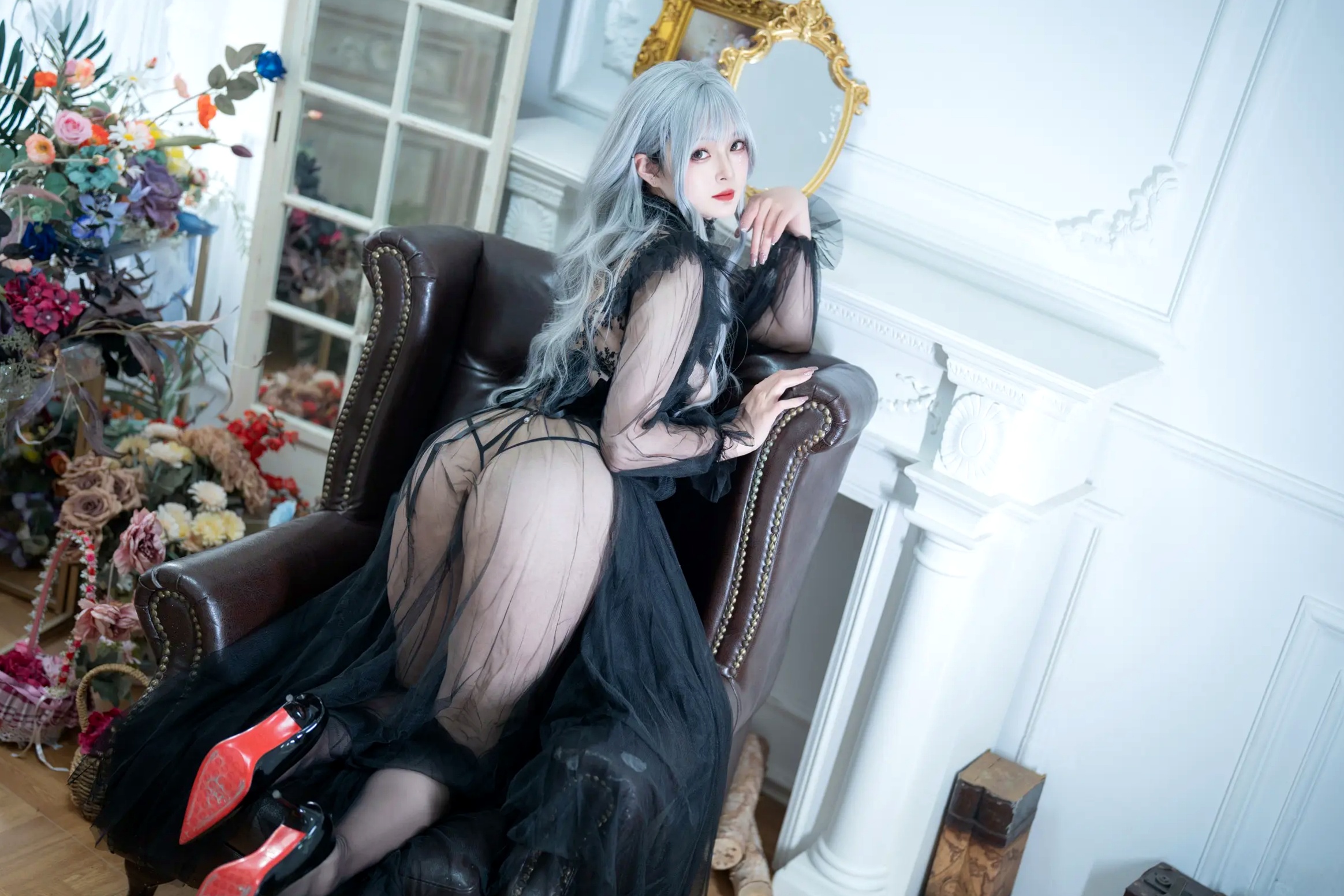 Gallery - Natsuko夏夏子 - Black Butterfly 黑色薄纱镂空极致诱惑私房写真 [62P]性感诱惑私房照冷艳 女神私房照_秀色女神 - image 15