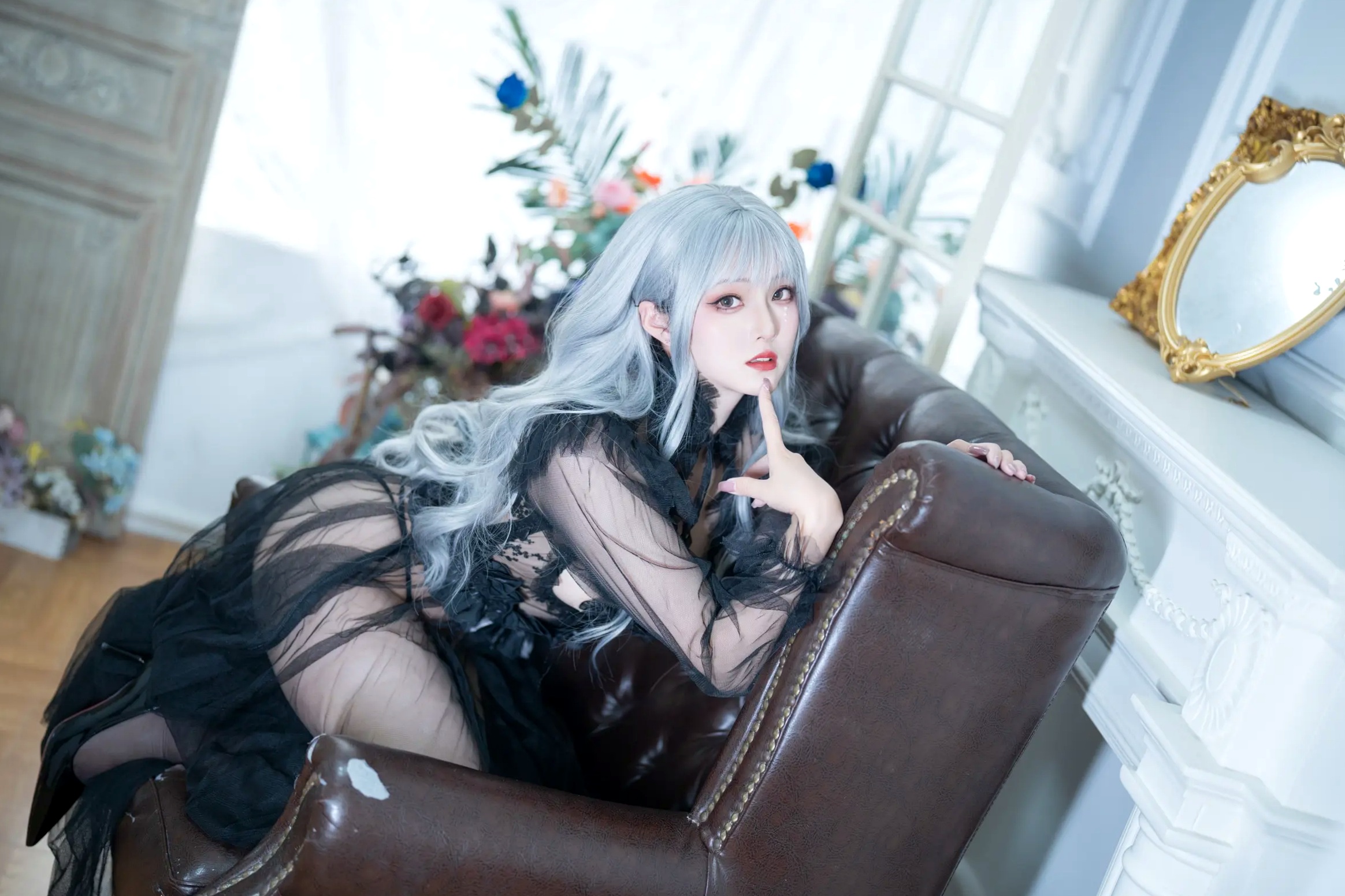 Gallery - Natsuko夏夏子 - Black Butterfly 黑色薄纱镂空极致诱惑私房写真 [62P]性感诱惑私房照冷艳 女神私房照_秀色女神 - image 18