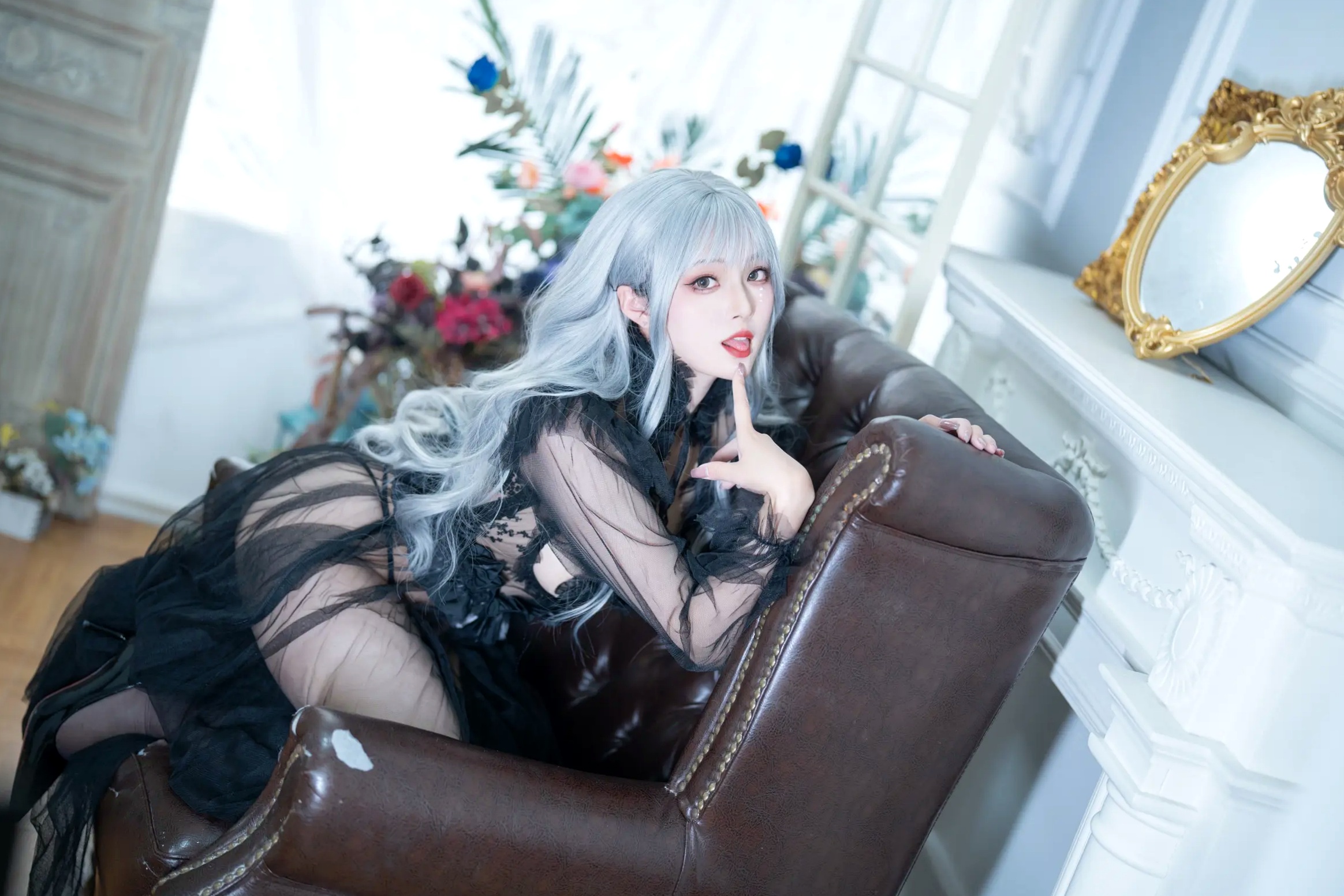 Gallery - Natsuko夏夏子 - Black Butterfly 黑色薄纱镂空极致诱惑私房写真 [62P]性感诱惑私房照冷艳 女神私房照_秀色女神 - image 19