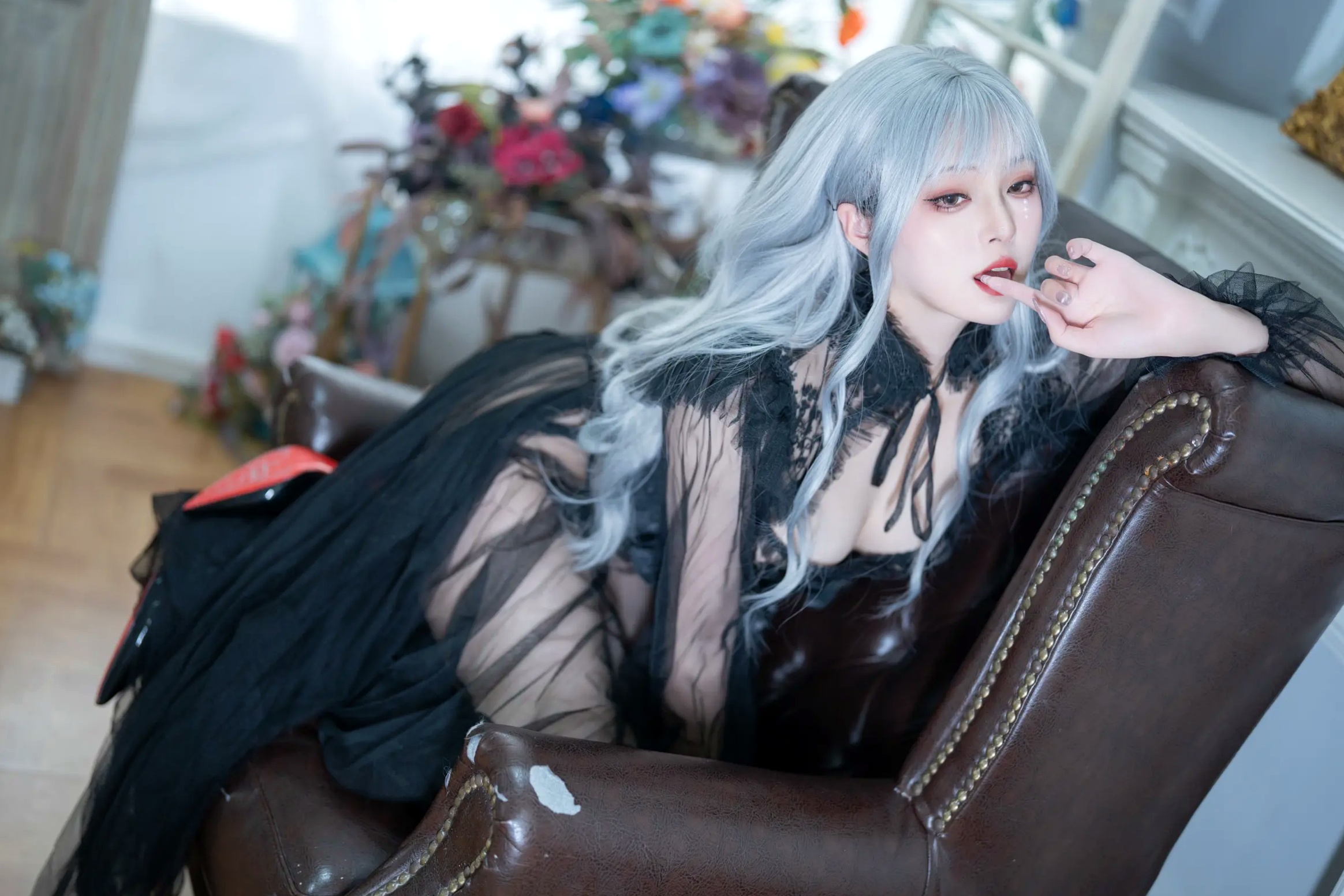 Gallery - Natsuko夏夏子 - Black Butterfly 黑色薄纱镂空极致诱惑私房写真 [62P]性感诱惑私房照冷艳 女神私房照_秀色女神 - image 22