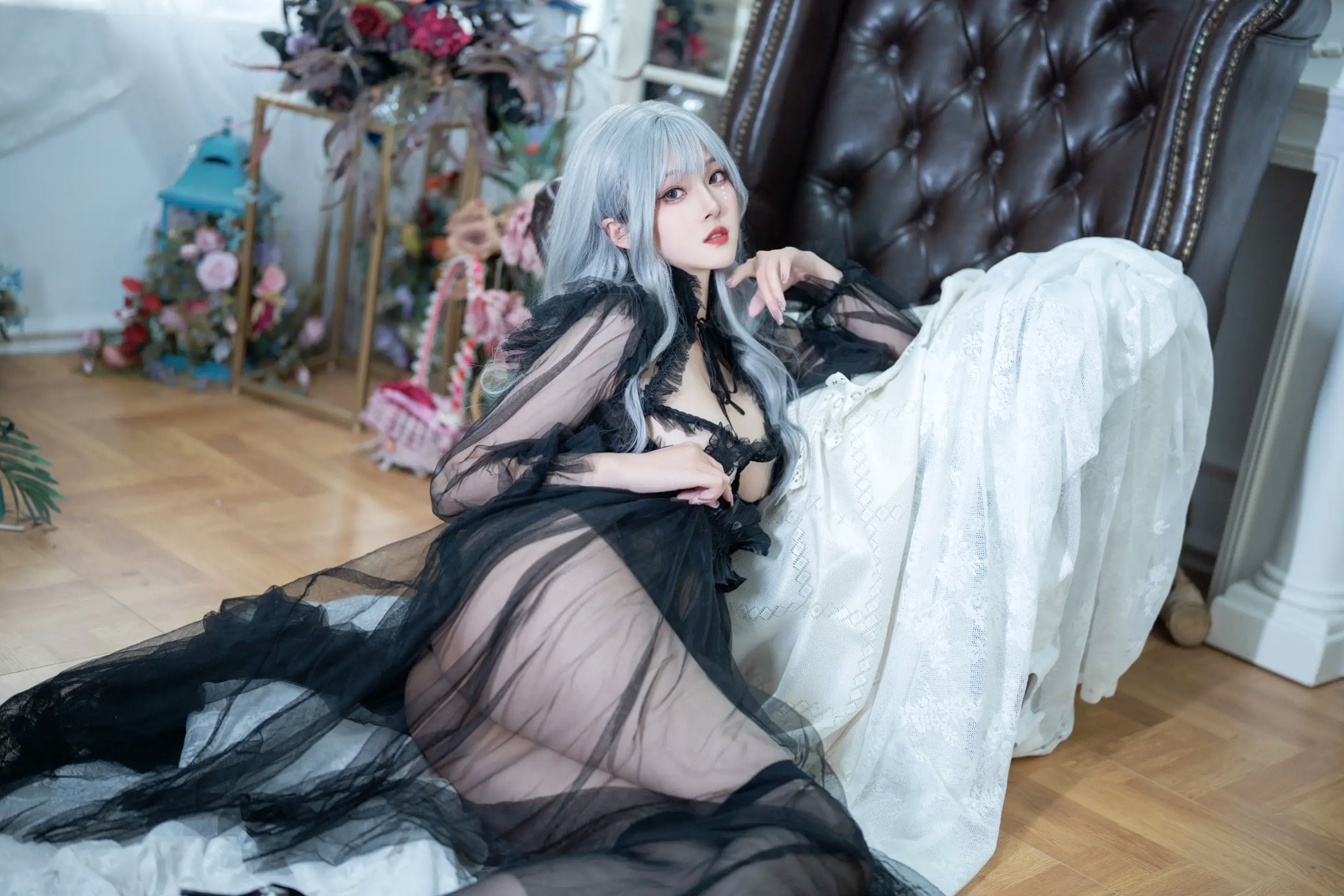 Gallery - Natsuko夏夏子 - Black Butterfly 黑色薄纱镂空极致诱惑私房写真 [62P]性感诱惑私房照冷艳 女神私房照_秀色女神 - image 40