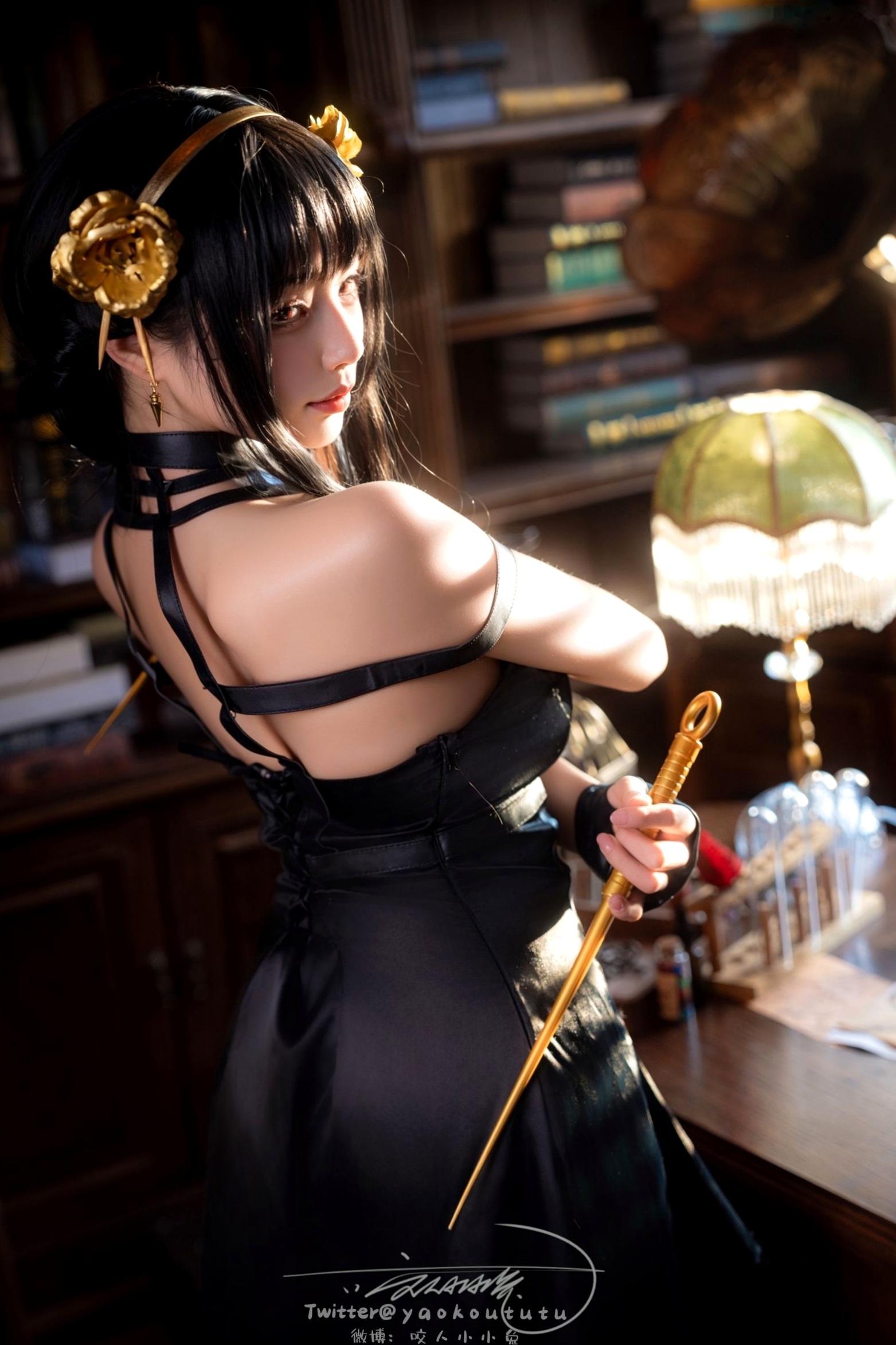 Gallery - 黏黏团子兔-约尔太太私房Cosplay书房诱惑-March-Works性感角色扮演私房照诱惑 女神私房照_秀色女神 - image 78
