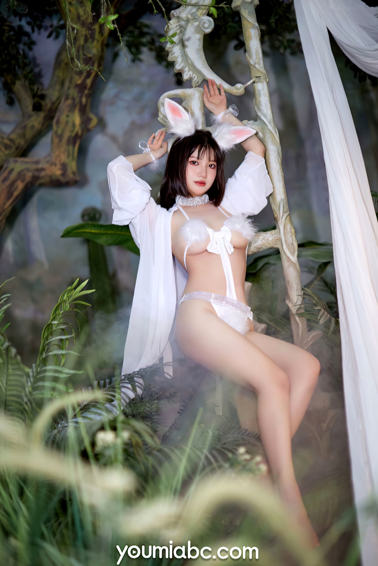 Gallery - YouMi尤蜜-尹兒《欲兔东升》：中秋主题兔女郎，白嫩肌肤极品私房，绝美清纯与性感诱惑并存尤蜜荟 - Chiness Model 性感角色扮演诱惑私房照 女神私房照_秀色女神 - image 25