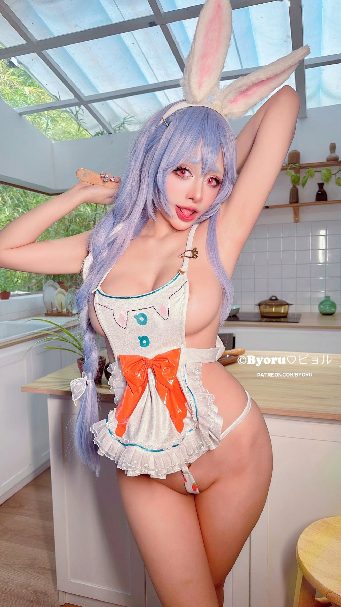 Gallery - Byoru-兔田佩克拉-Pekomama-Hololive-厨房居家私房Cosplay-大尺度诱惑角色扮演诱惑私房照大尺度女神 女神私房照_秀色女神 - image 4