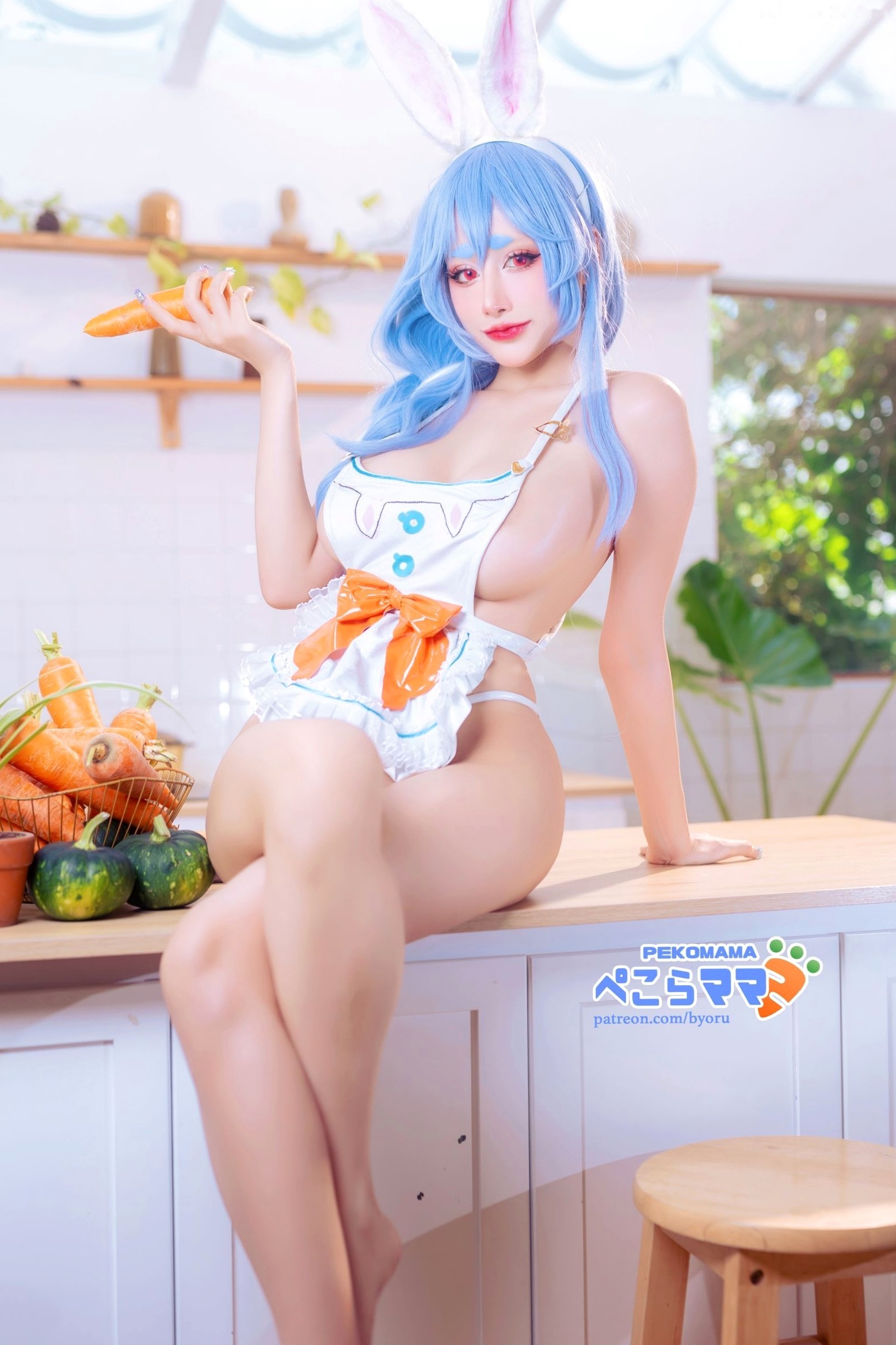 Gallery - Byoru-兔田佩克拉-Pekomama-Hololive-厨房居家私房Cosplay-大尺度诱惑角色扮演诱惑私房照大尺度女神 女神私房照_秀色女神 - image 15