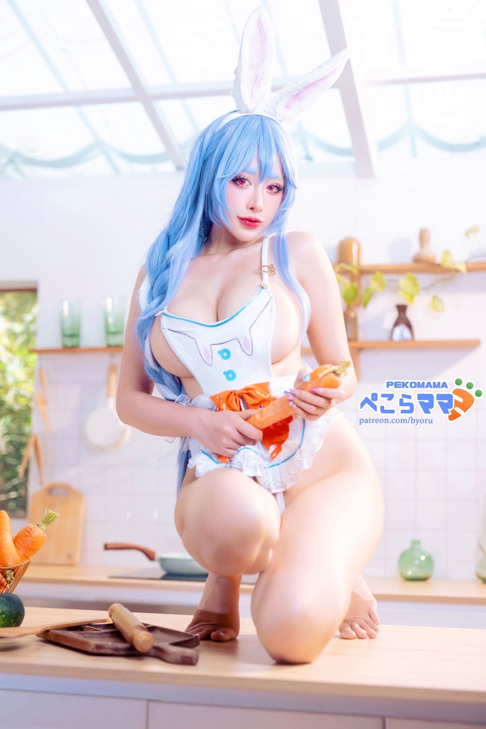 Gallery - Byoru-兔田佩克拉-Pekomama-Hololive-厨房居家私房Cosplay-大尺度诱惑角色扮演诱惑私房照大尺度女神 女神私房照_秀色女神 - image 20