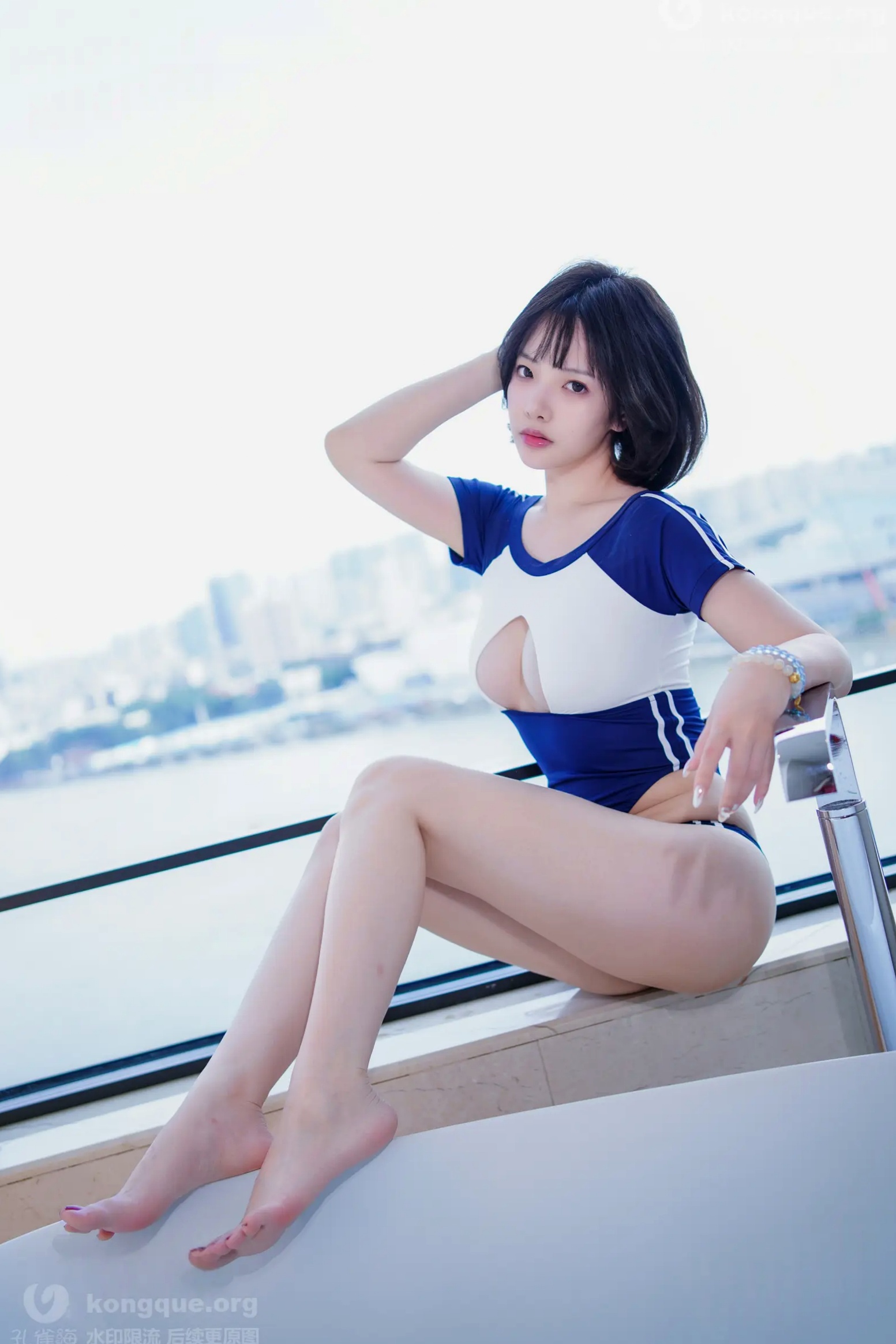 Gallery - 雯妹不讲道理 死酷水 浴室私房湿身连体泳装 清新性感女神写真 [34P]性感湿身私房照诱惑尤物 女神私房照_秀色女神 - image 7