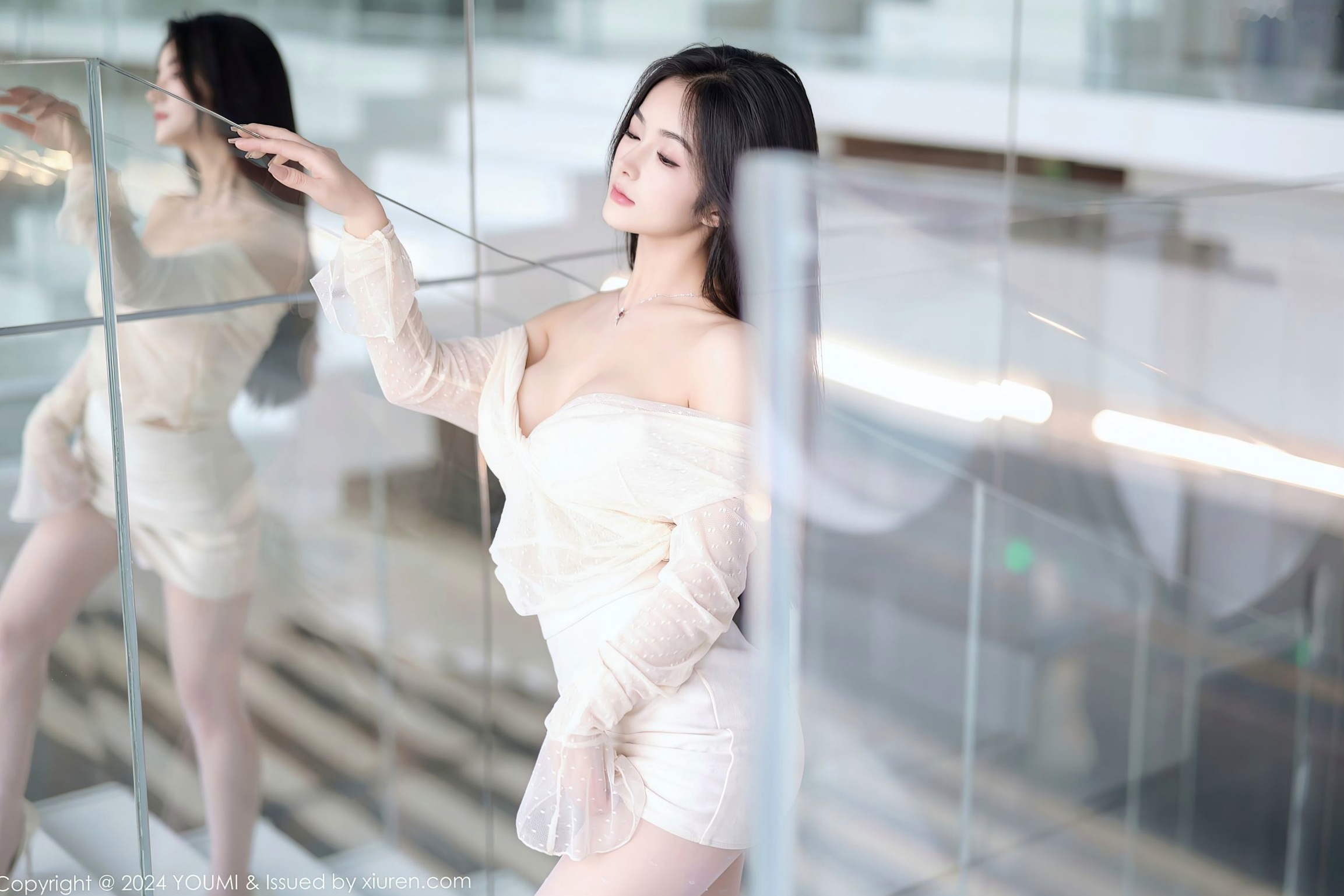 Gallery - YouMi尤蜜荟 - Chiness Model -1072-谭小灵-极品性感内衣私房照-白纱丝袜诱惑演绎-2024.06.07尤蜜荟 - Chiness Model 性感内衣丝袜私房照 女神私房照_秀色女神 - image 8