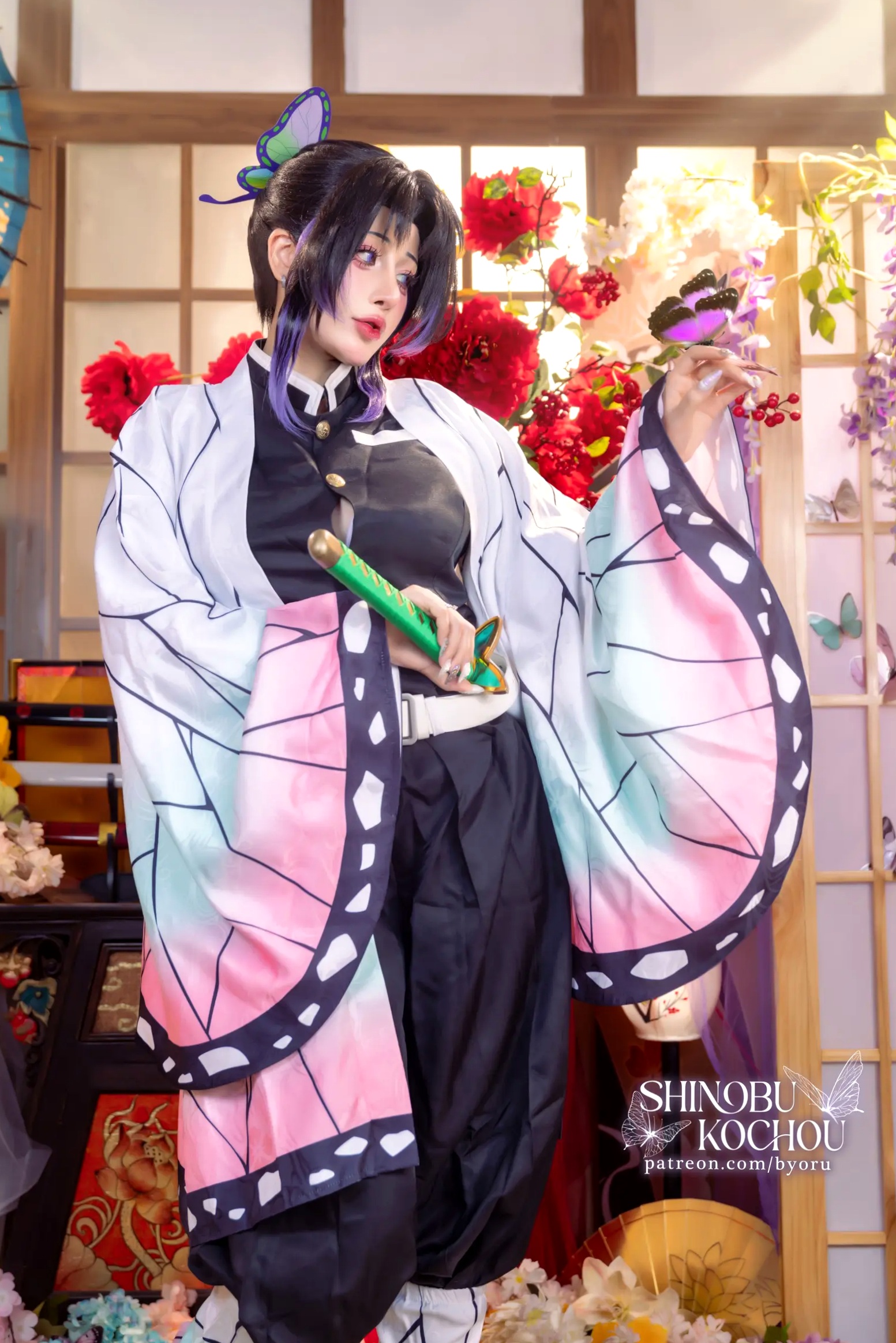 Gallery - Byoru - 《鬼灭之刃》蝴蝶忍COSPLAY角色扮演 - 大尺度精选写真集 [71P]角色扮演大尺度性感 女神私房照_秀色女神 - image 1
