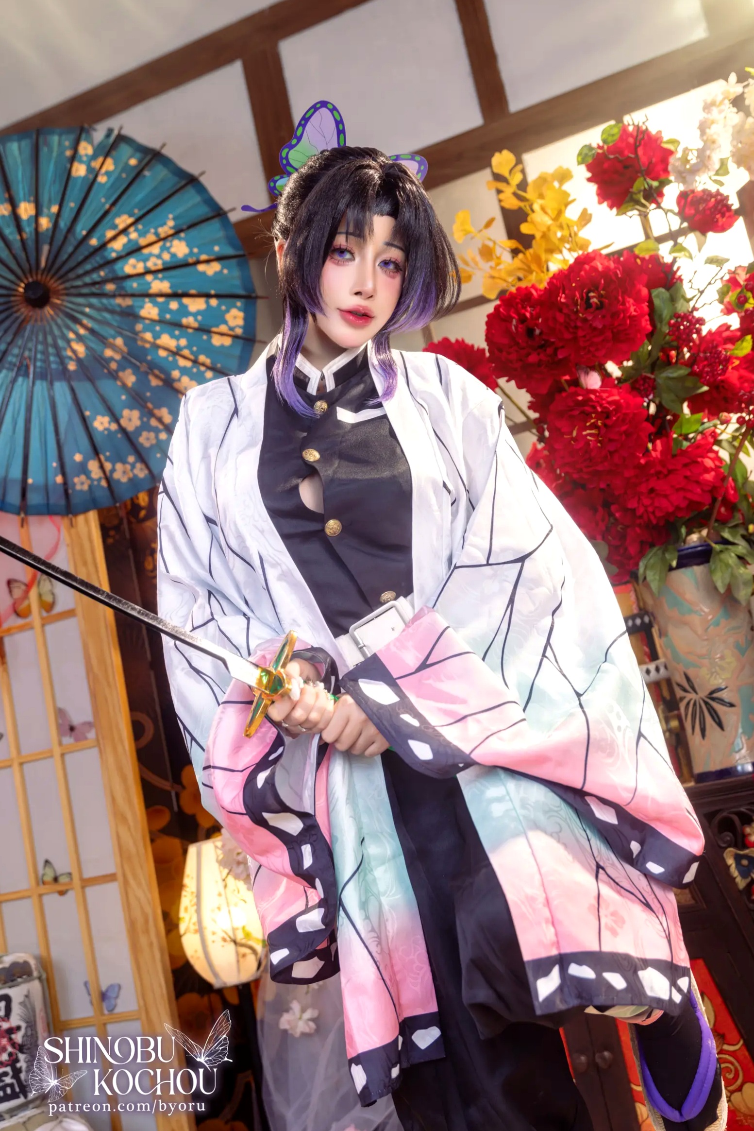 Gallery - Byoru - 《鬼灭之刃》蝴蝶忍COSPLAY角色扮演 - 大尺度精选写真集 [71P]角色扮演大尺度性感 女神私房照_秀色女神 - image 7