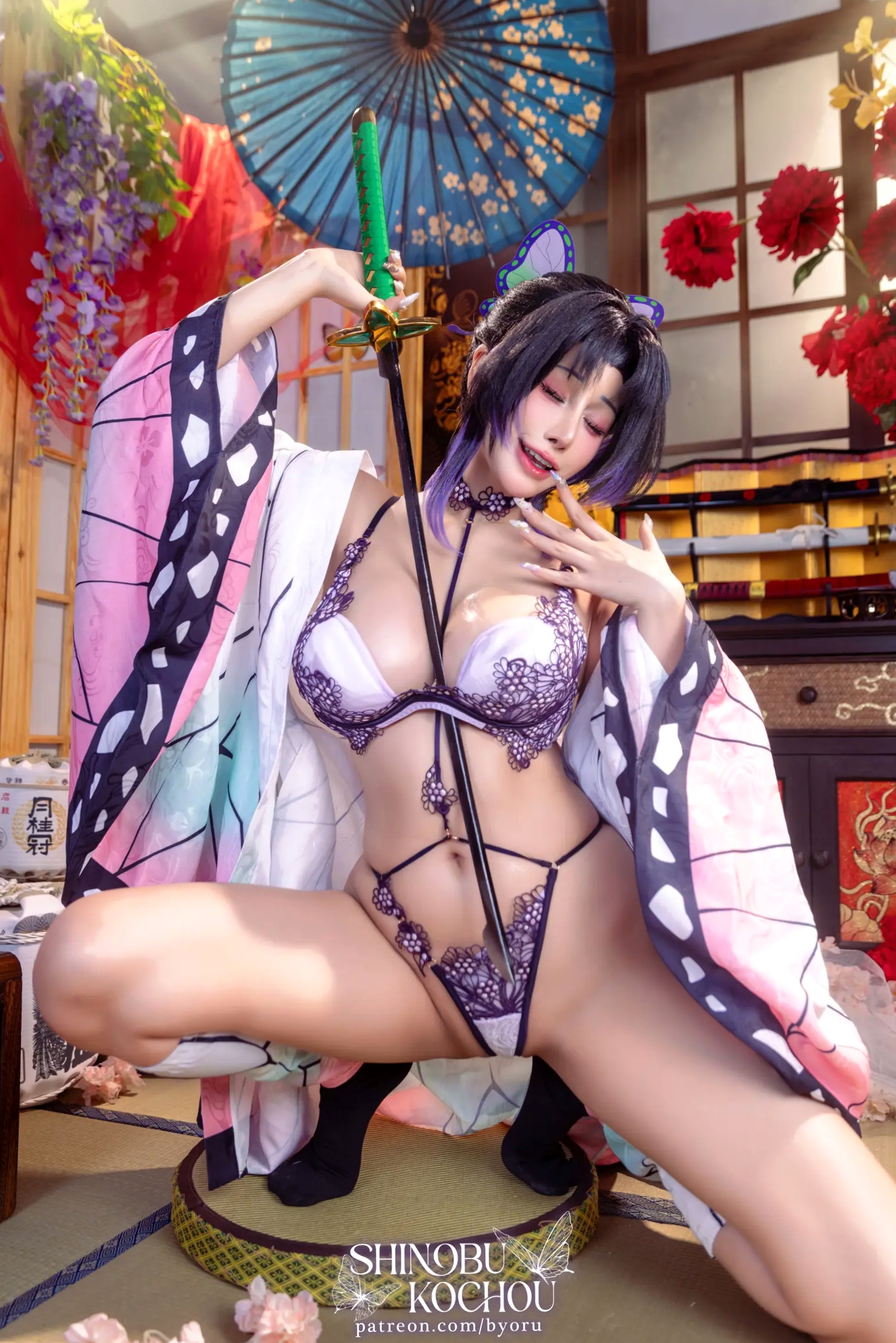 Gallery - Byoru - 《鬼灭之刃》蝴蝶忍COSPLAY角色扮演 - 大尺度精选写真集 [71P]角色扮演大尺度性感 女神私房照_秀色女神 - image 18